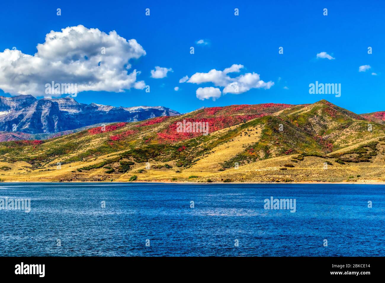 Deer Creek Reservoir and Deer Creek State Park along US highway 189 and
