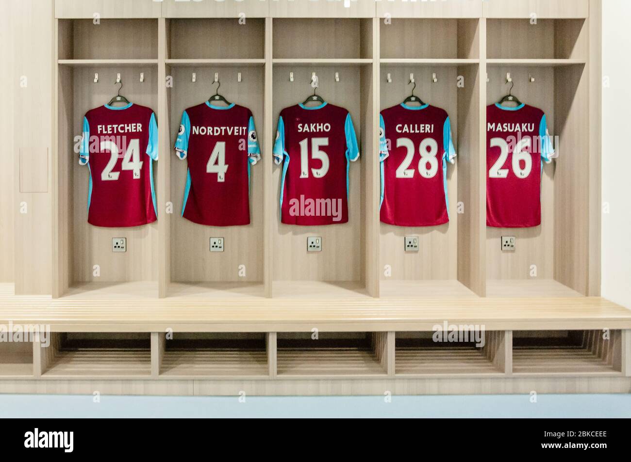 The London Stadium at the Queen Elizabeth Olympic Park branded as the home of West Ham United Football Club Stock Photo