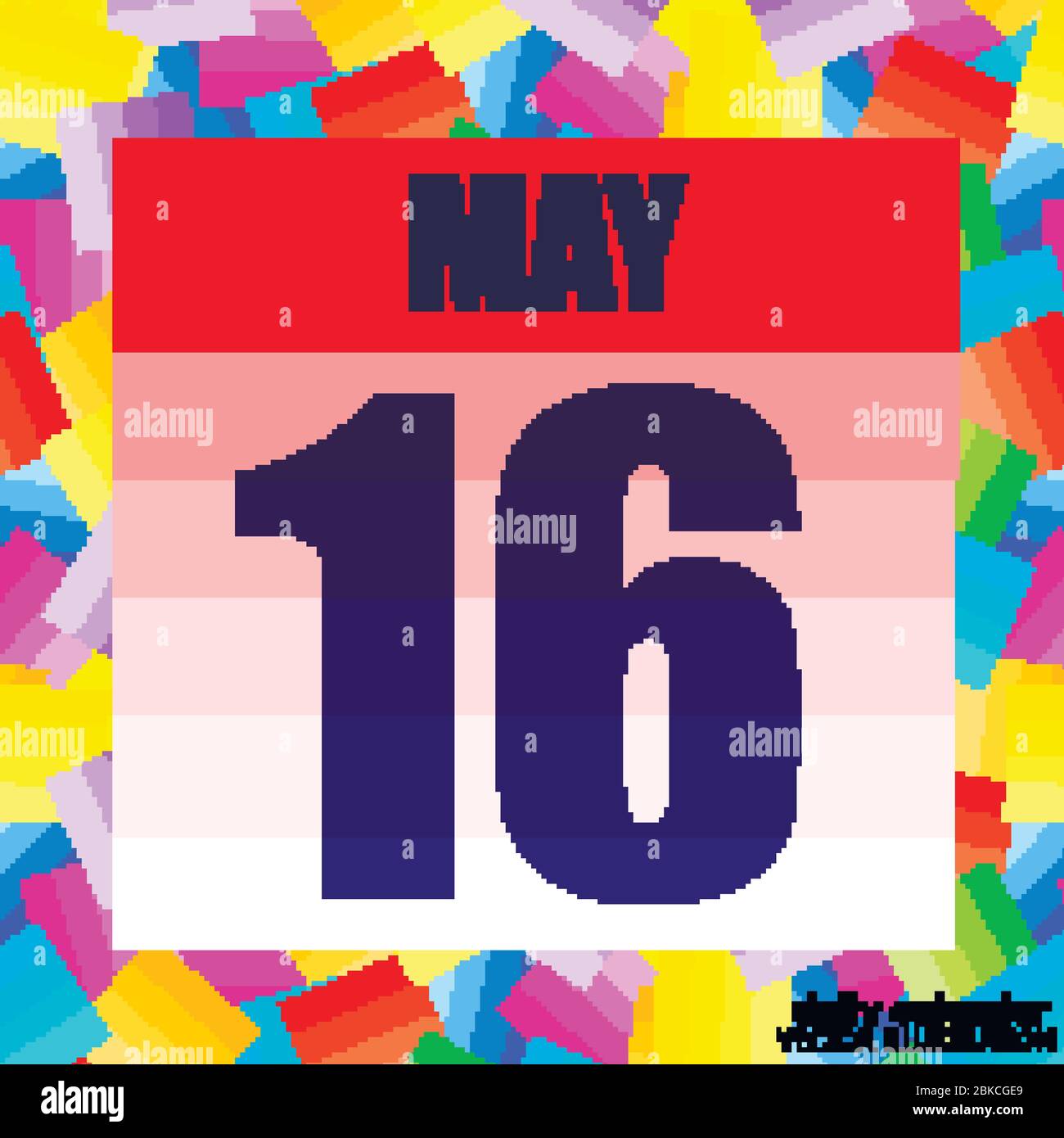 May 16 icon. For planning important day. Banner for holidays and