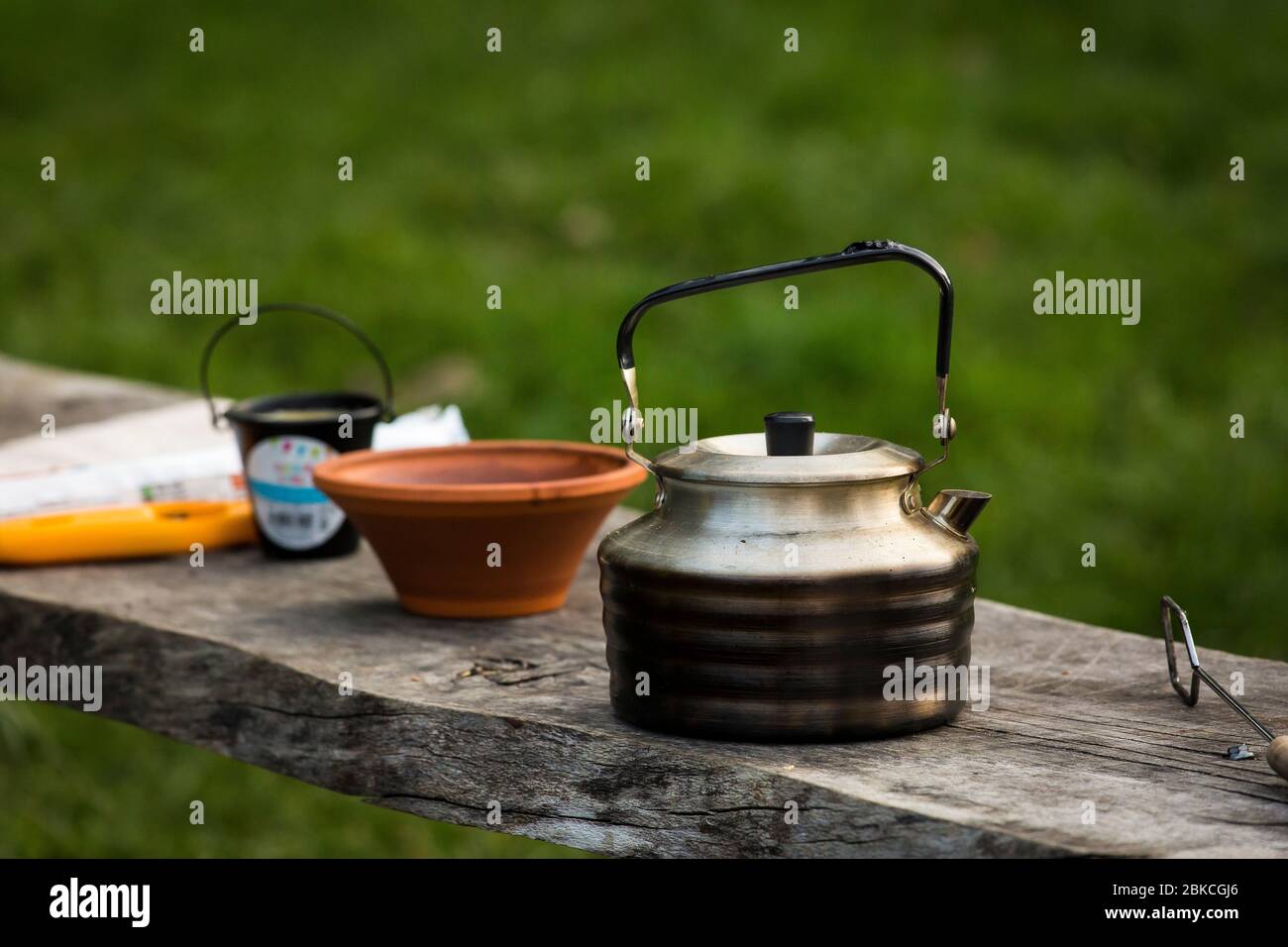 Camping Kitchen High Resolution Stock Photography And Images Alamy
