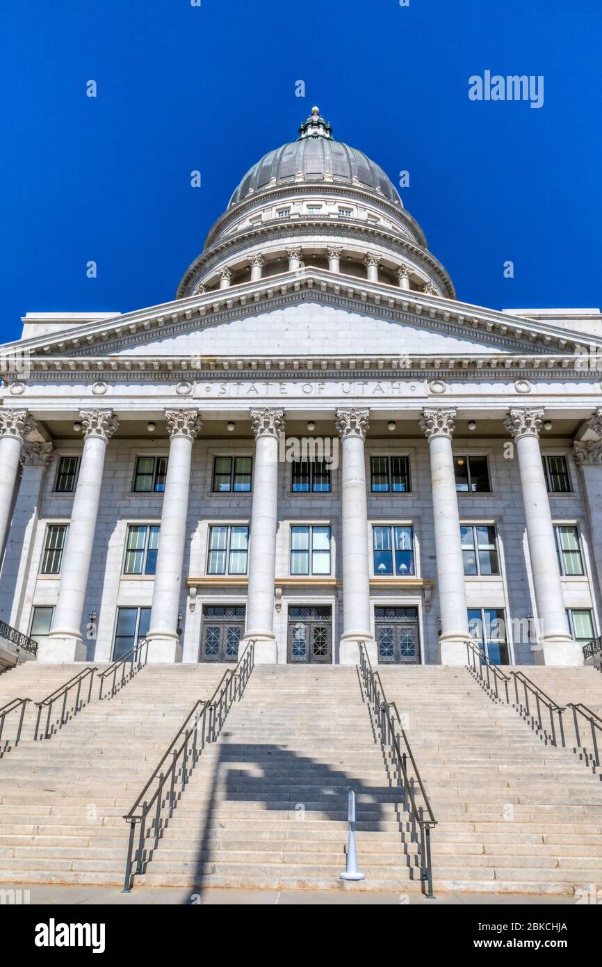 Utah State Capitol Building in Salt Lake City, Utah. Stock Photo