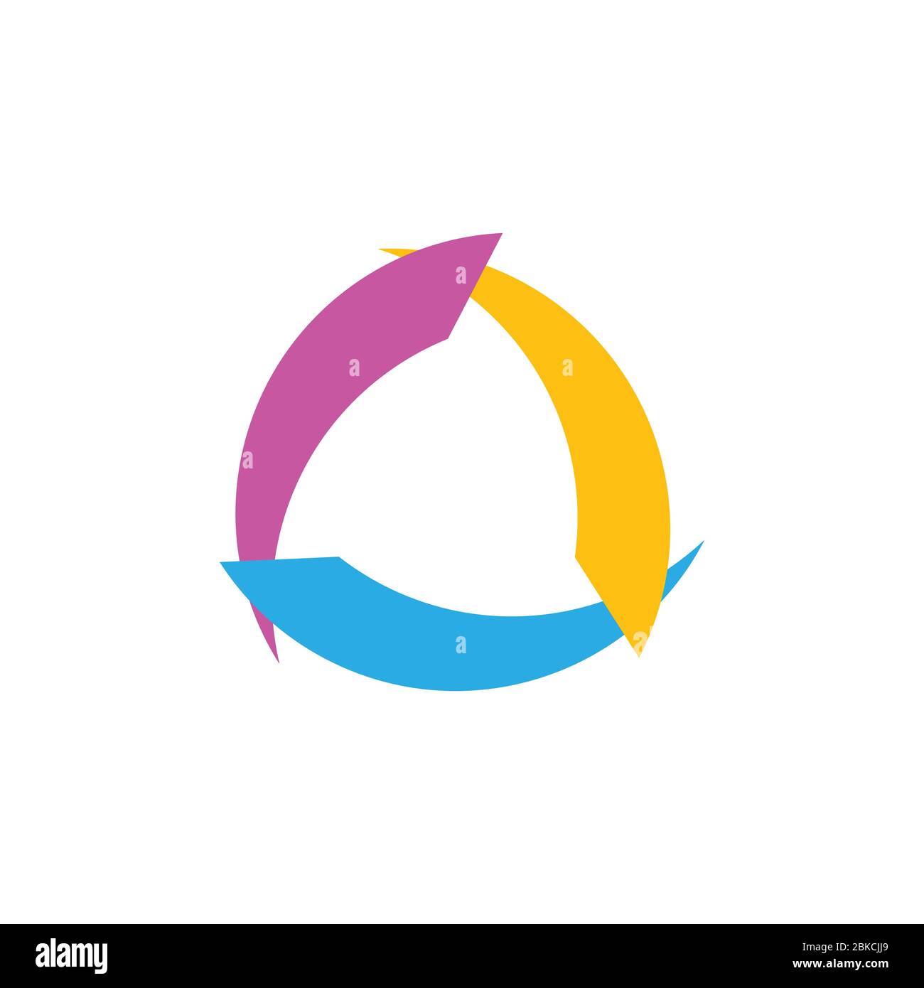 triangle circle motion design logo vector Stock Vector Image & Art - Alamy