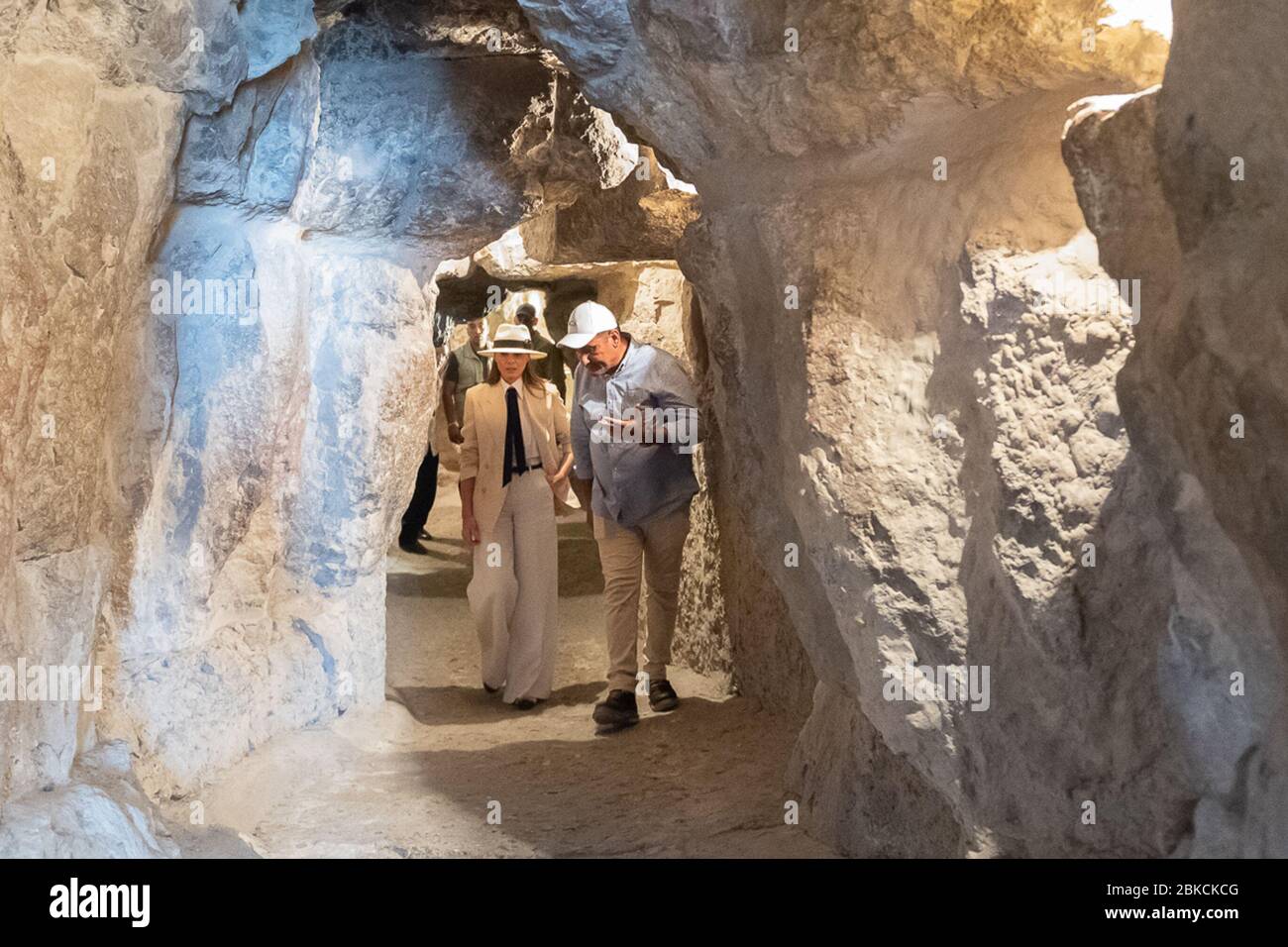 First Lady Melania Trump Tours The Interior Of The Great Pyramid Of Giza With Dr Ashraf Mohe El Din Pyramids Manager Saturday Oct 6 18 In Cairo First Lady Melania Trump S Visit To First Lady Melania Trump Tours The Interior Of The Great Pyramid Of Giza With Dr Ashraf Mohe El Din Pyramids Manager Saturday Oct 6 18 In Cairo First Lady Melania Trump S Visit To