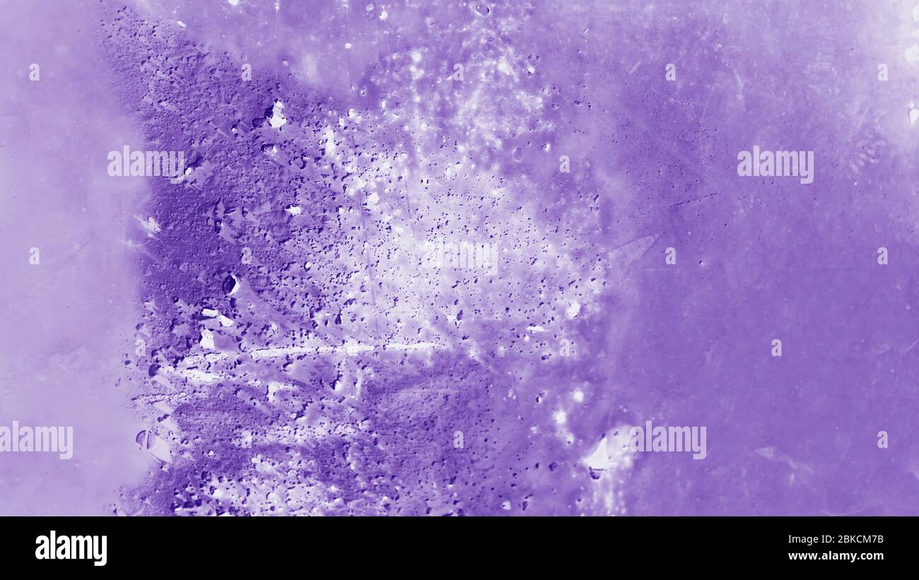 Patchy purple and white texture metal 16:9 panoramic format background Stock Photo