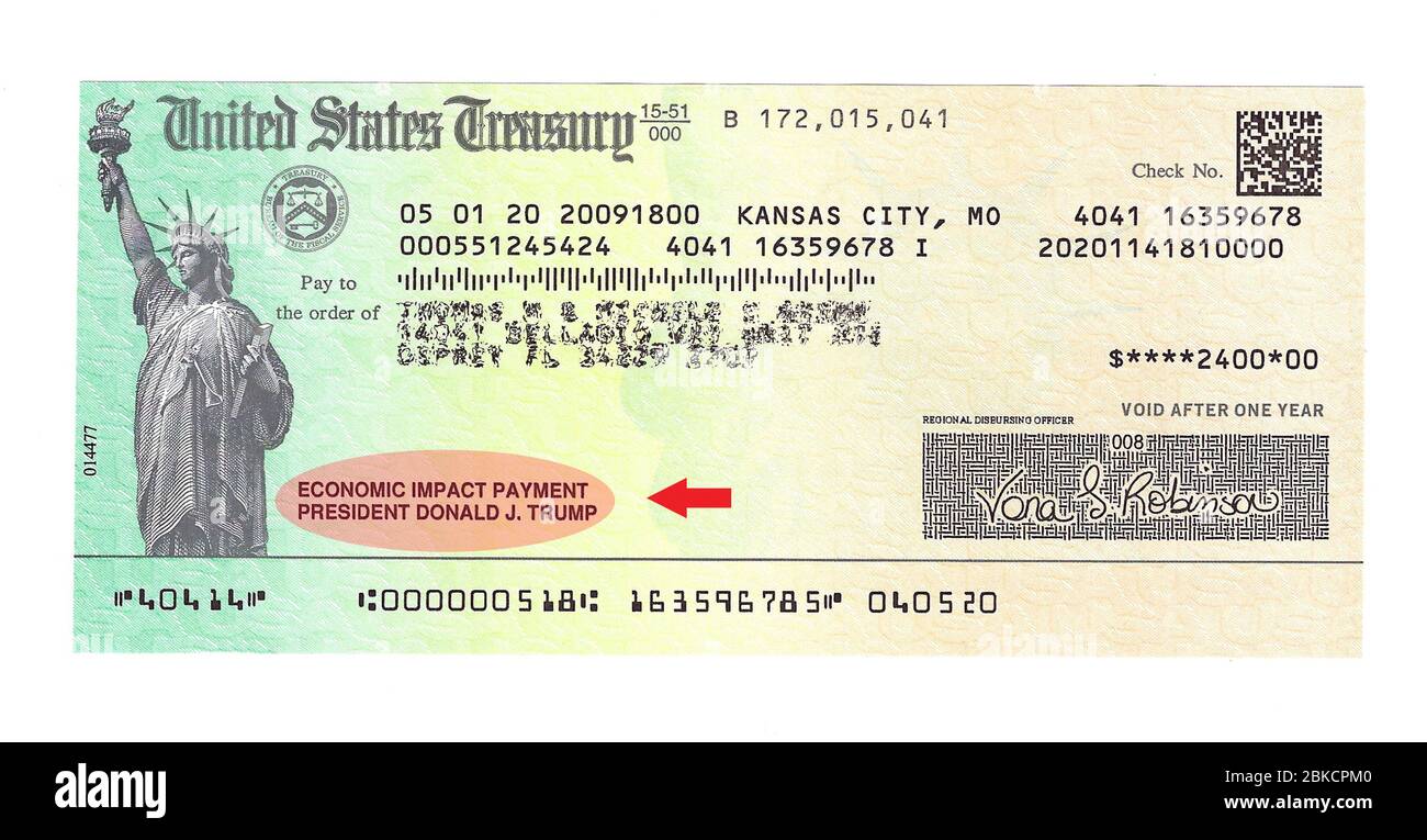 Stimulus cheque Cut Out Stock Images & Pictures Alamy