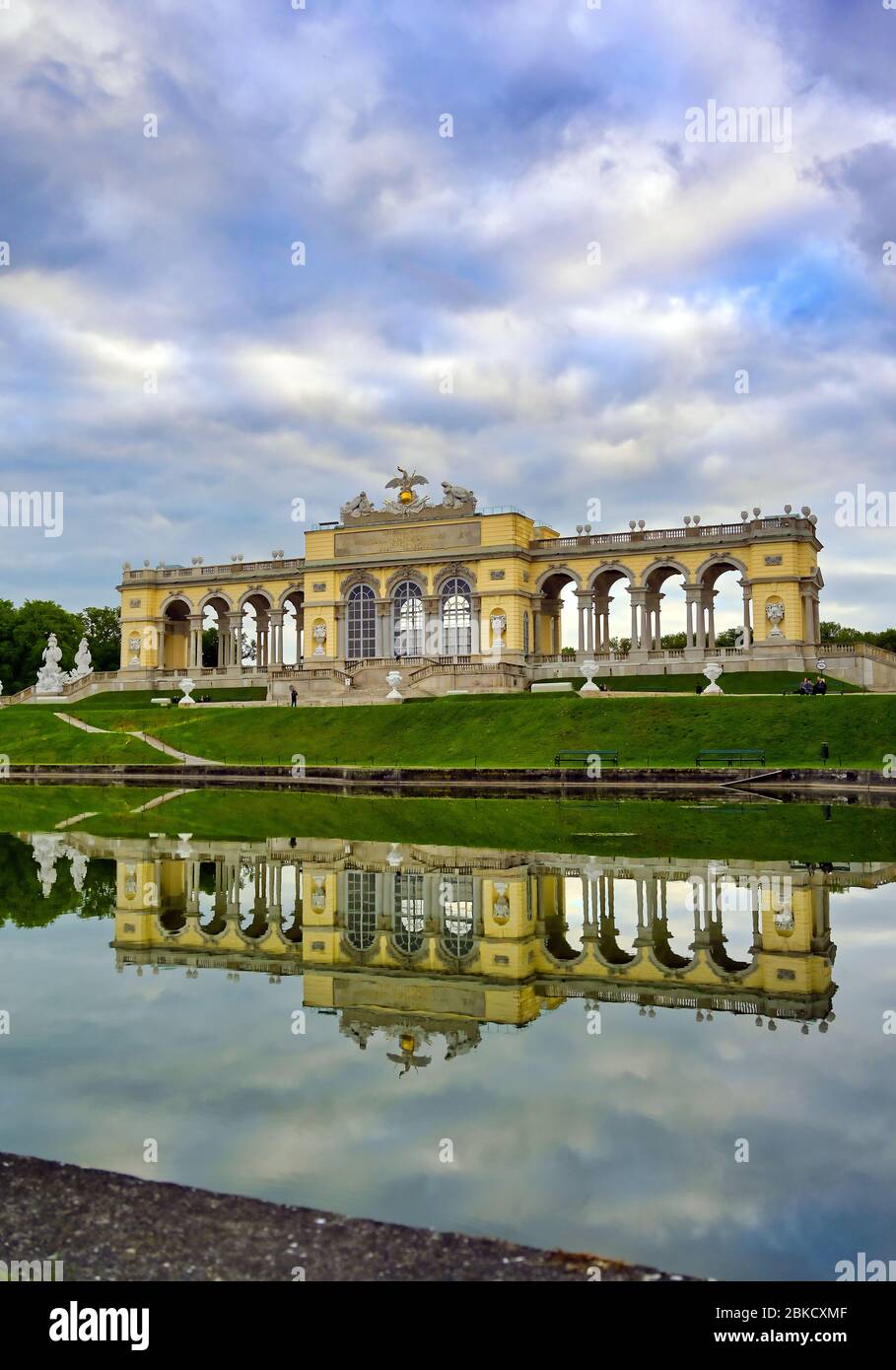 Vienna, Austria - May 16, 2019 - The Glorietta located in Schönbrunn Palace Park (Schloss Schönbrunn) located in Vienna, Austria. Stock Photo