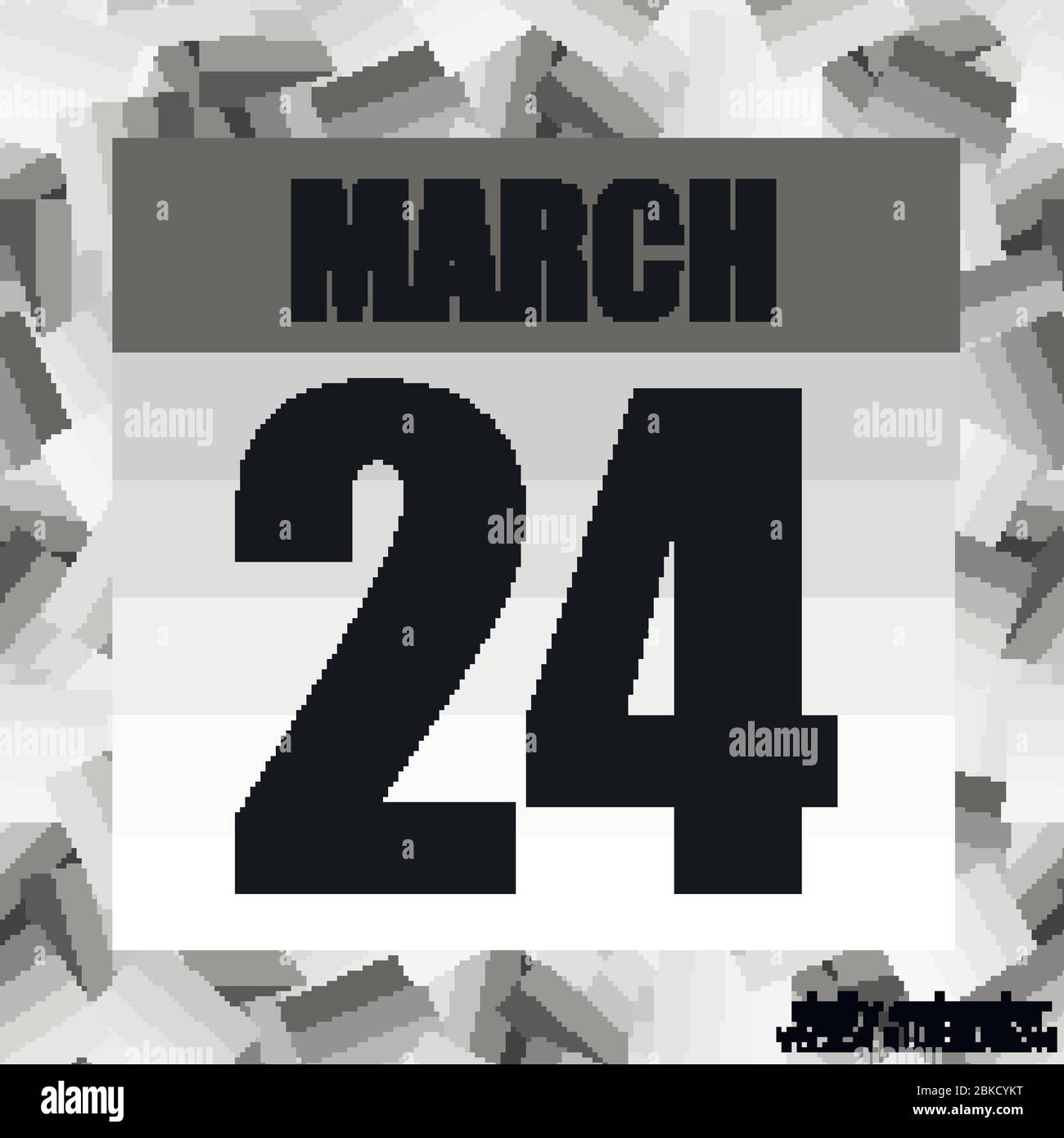 April 24 icon. For planning important day. Banner for holidays and ...