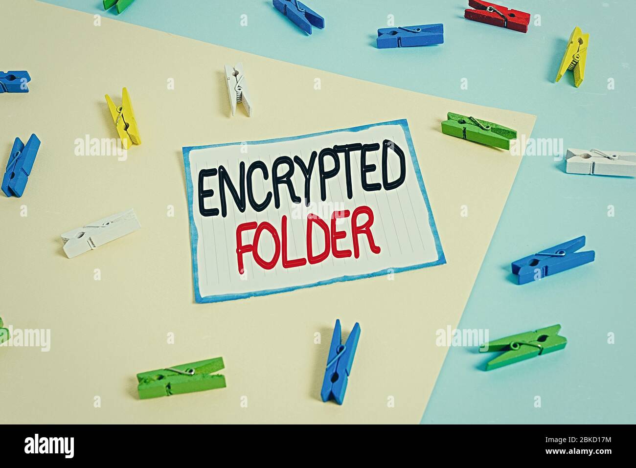 Conceptual hand writing showing Encrypted Folder. Concept meaning ...