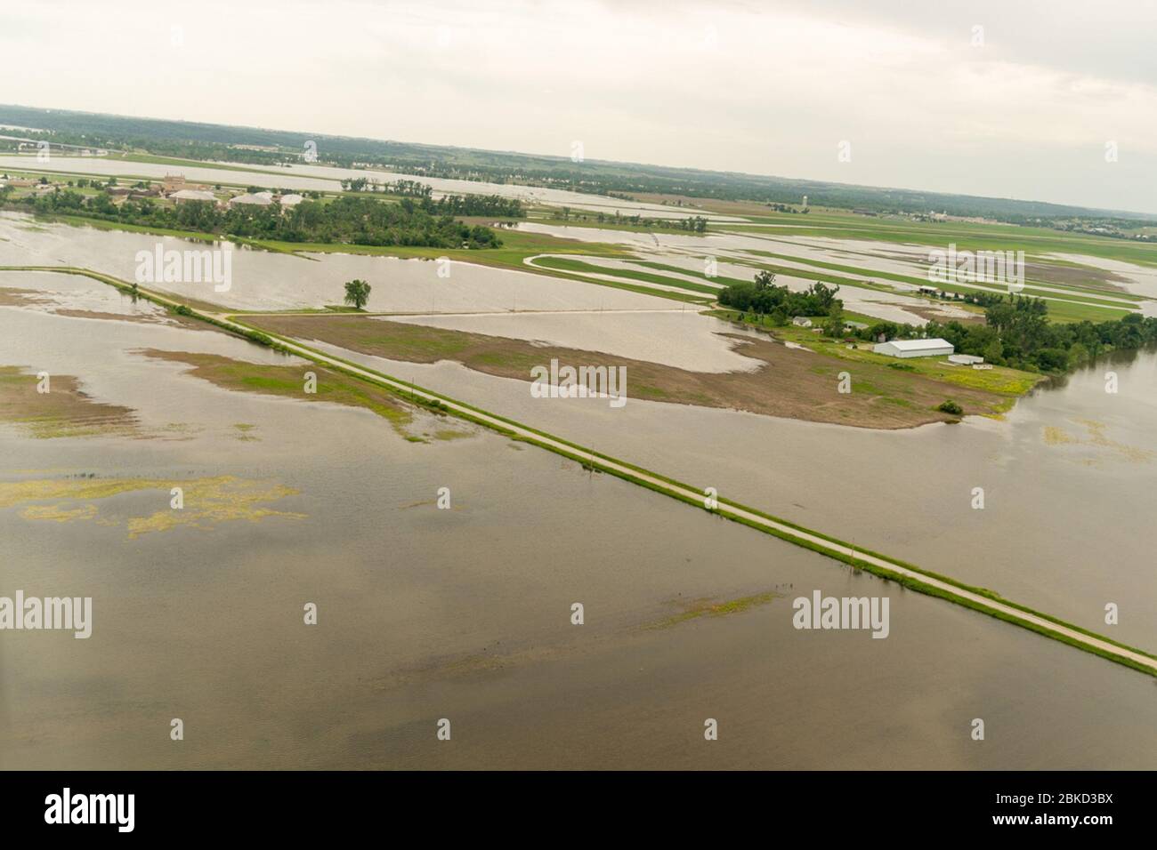 Offutt Air Force Base Flood High Resolution Stock Photography and