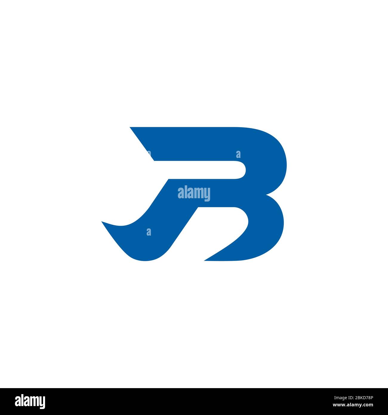 letter pr simple linked motion logo vector Stock Vector