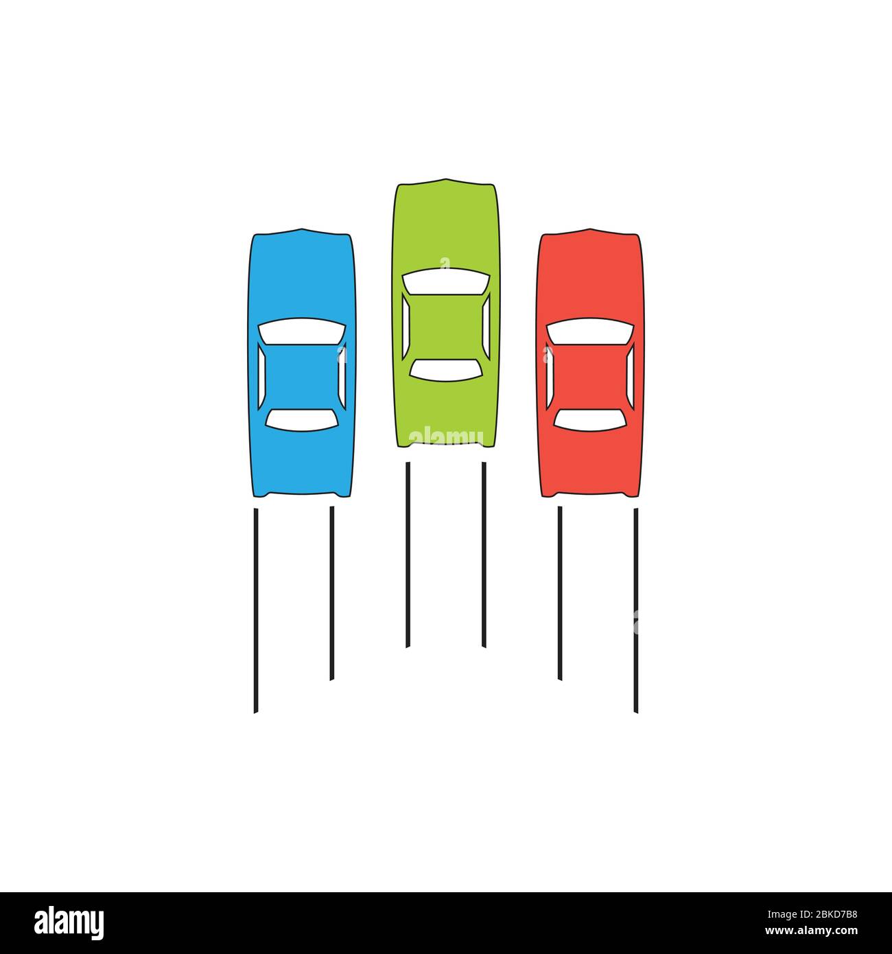 vintage car race decoration vector Stock Vector