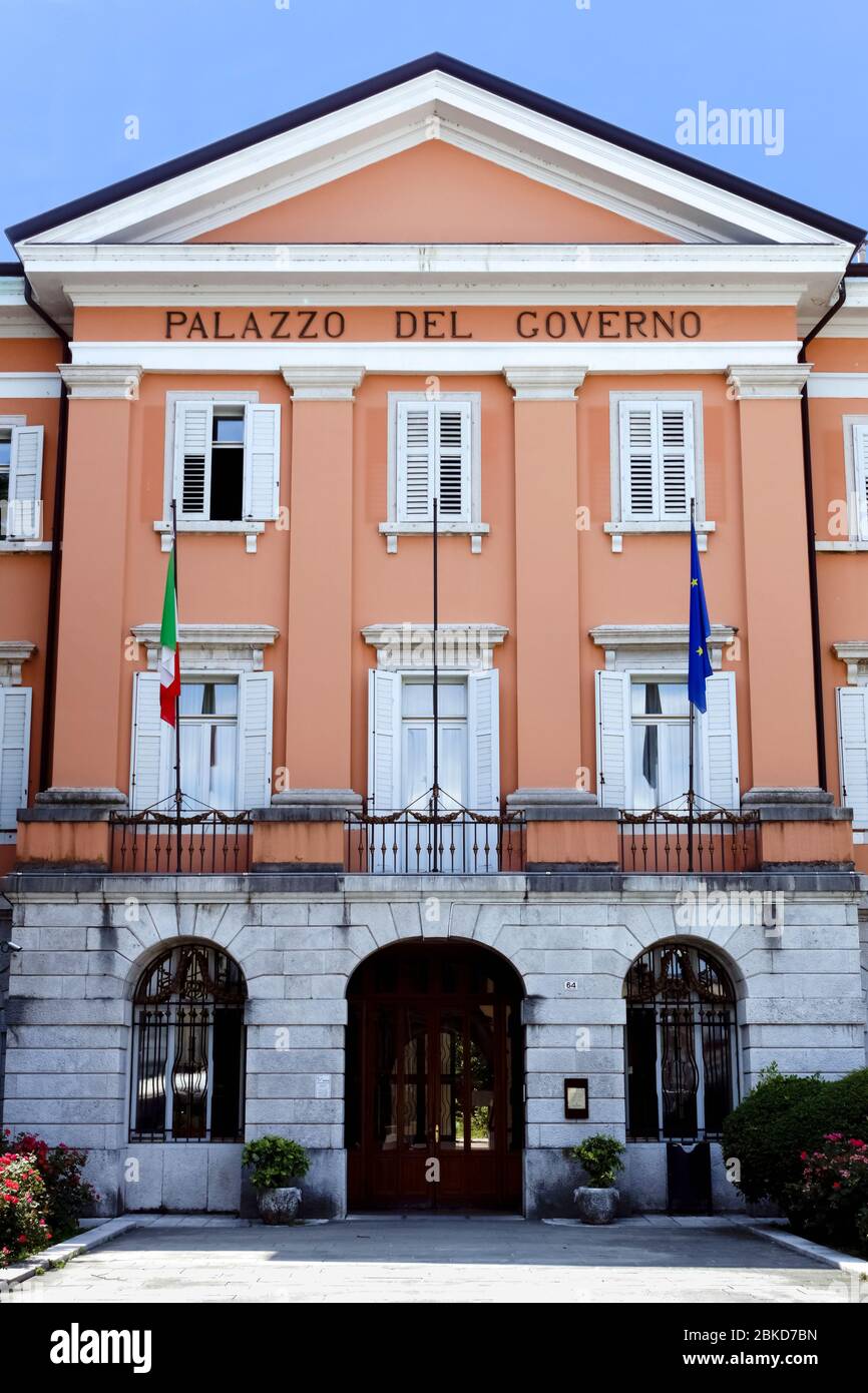 Government Palace, seat of the Prefecture, Vittoria Square Gorizia, Friuli Venezia Giulia, Italy, Europe, EU Stock Photo