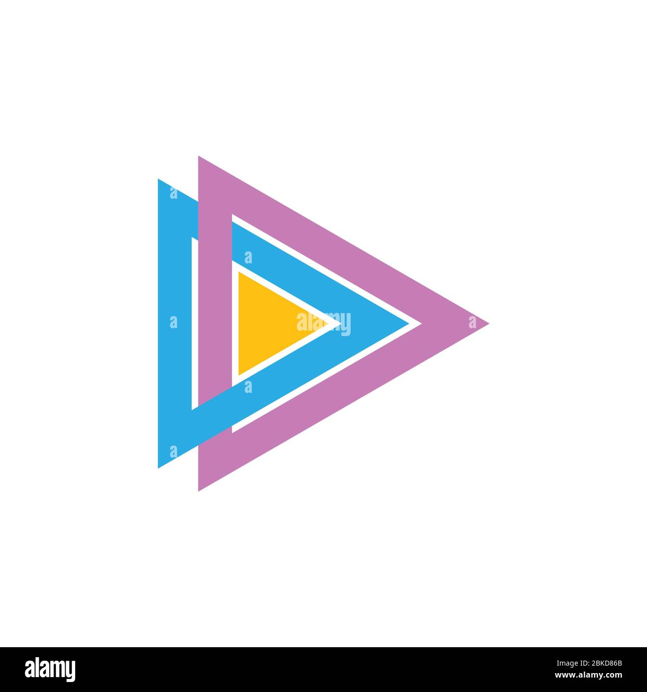 letter dd linked triangle colorful logo vector Stock Vector Image & Art ...