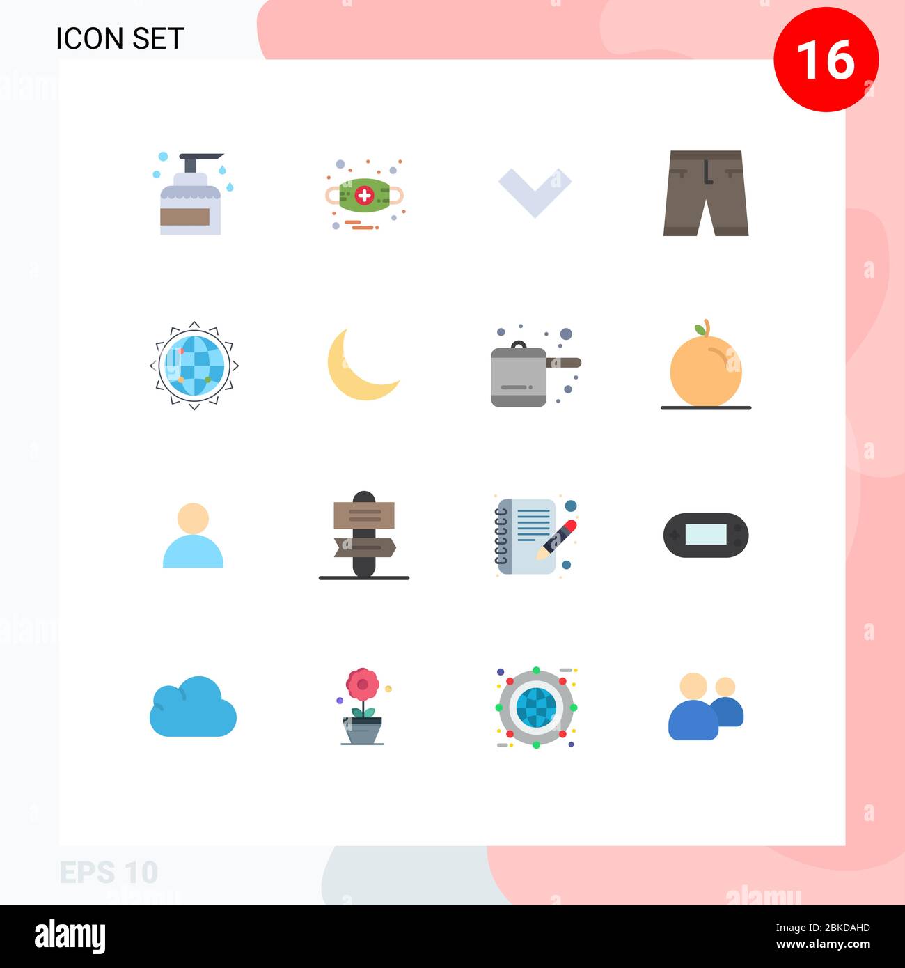 16 Creative Icons Modern Signs and Symbols of world, dress, mask, clothing,  accessories Editable Pack of Creative Vector Design Elements Stock Vector  Image & Art - Alamy