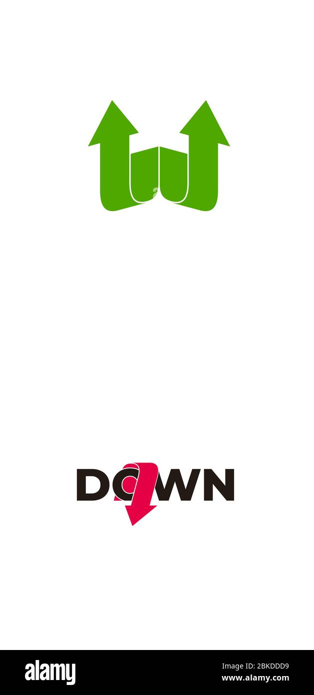letter w simple geometric arrow design logo vector Stock Vector Image ...