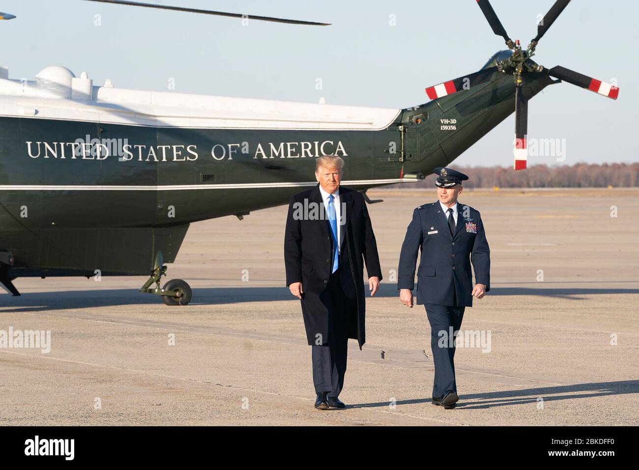 President Donald J. Trump was escorted from Marine One by U.S. Air ...