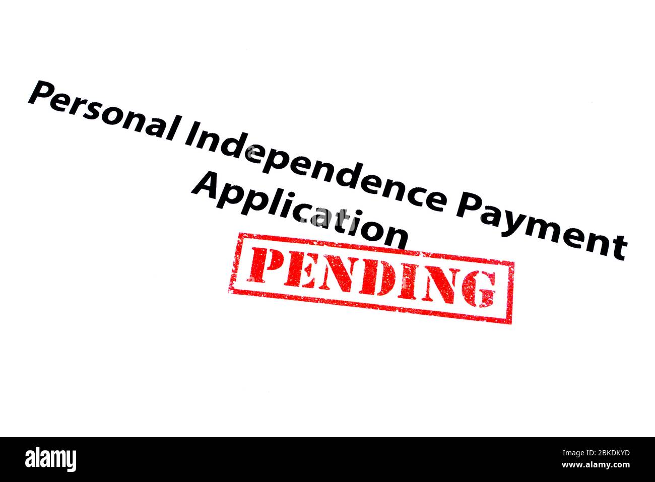 Personal Independence Payment Application heading with a red PENDING