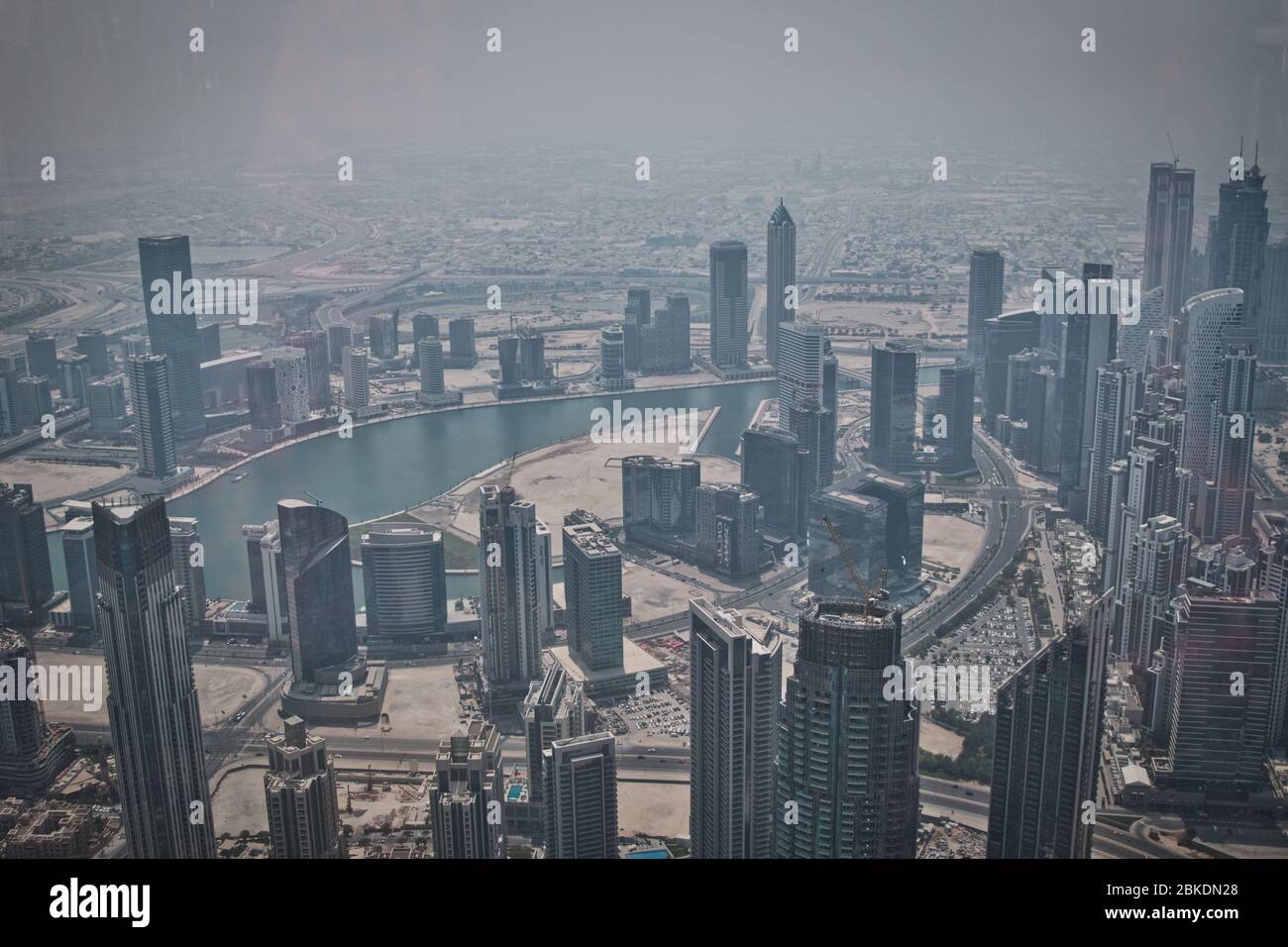 Aerial View of Dubai from a skyscraper Stock Photo - Alamy