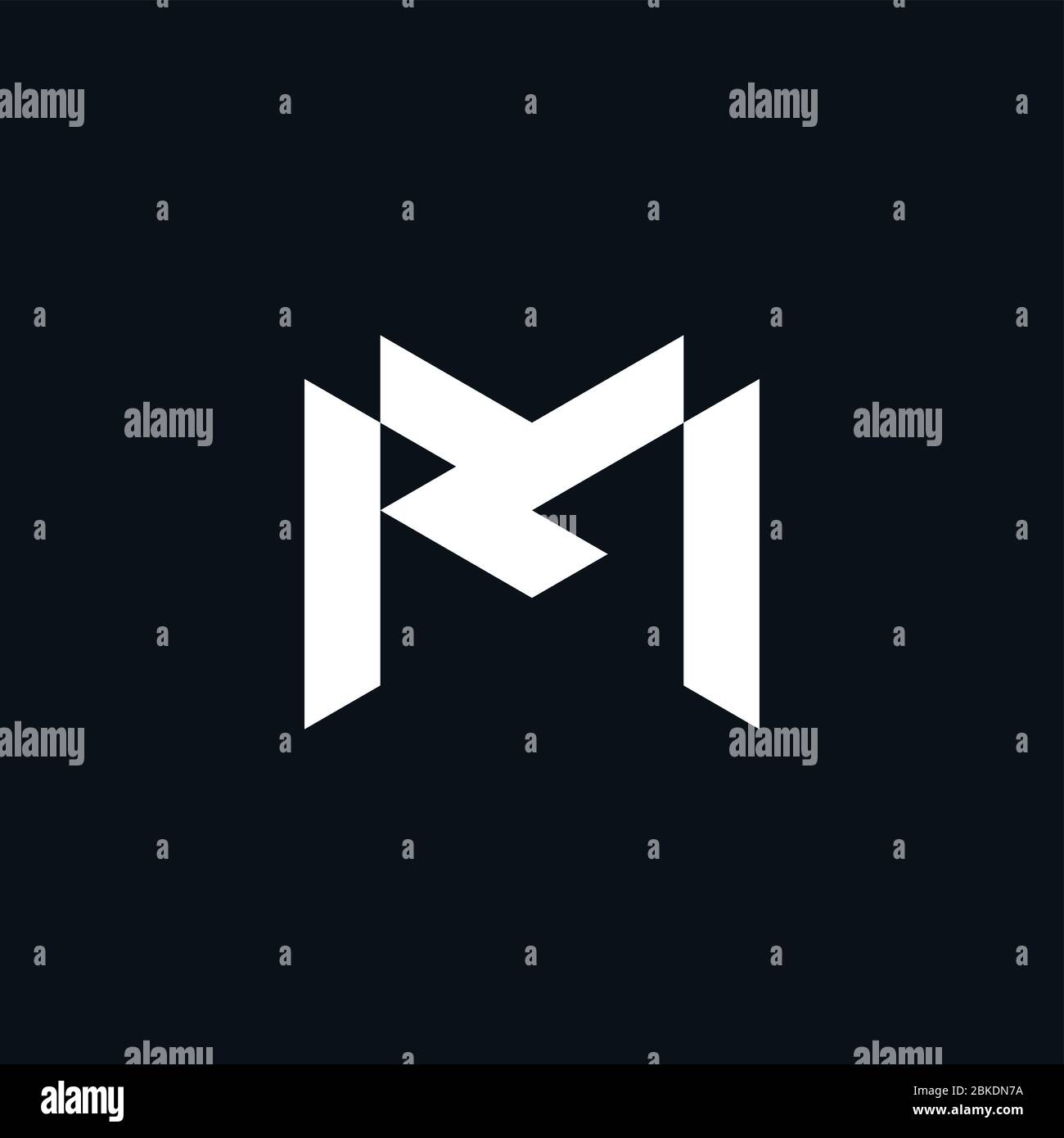 letter ml simple geometric line logo vector Stock Vector Image & Art ...