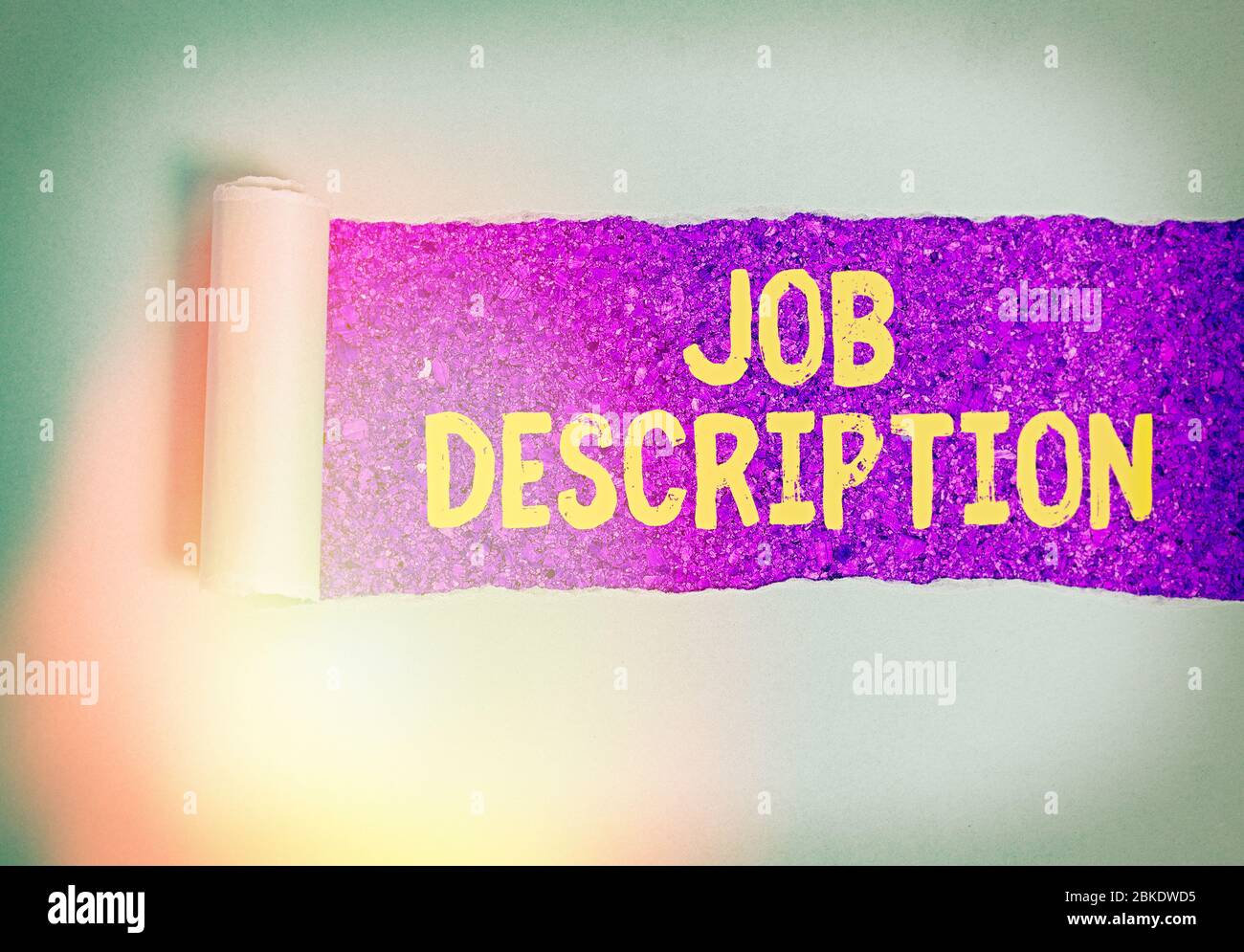 Text sign showing Job Description. Business photo showcasing A document ...