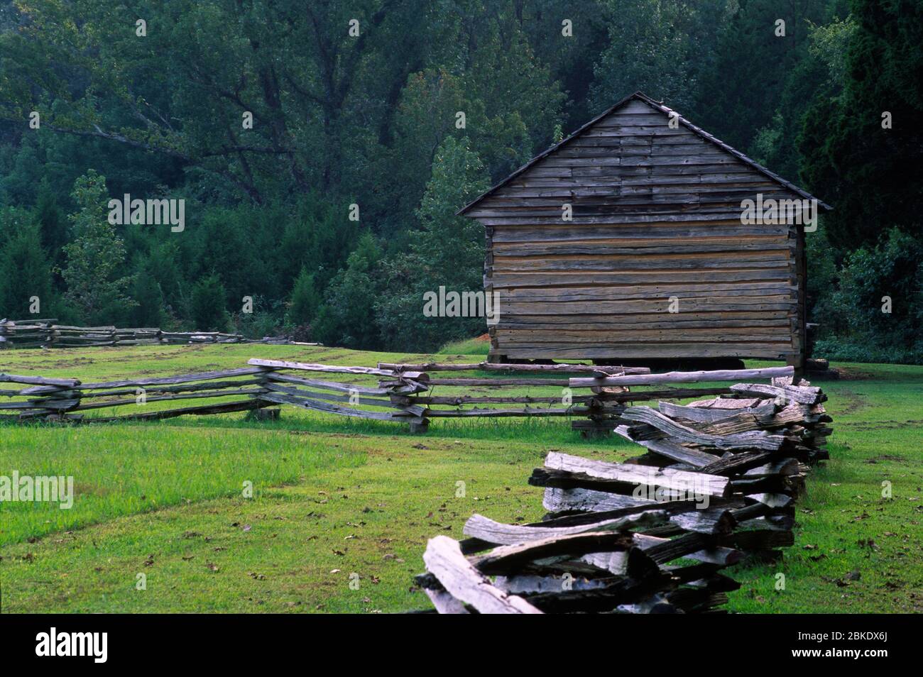 W Manse Cabin, Shiloh National Military Park, Tennessee Stock