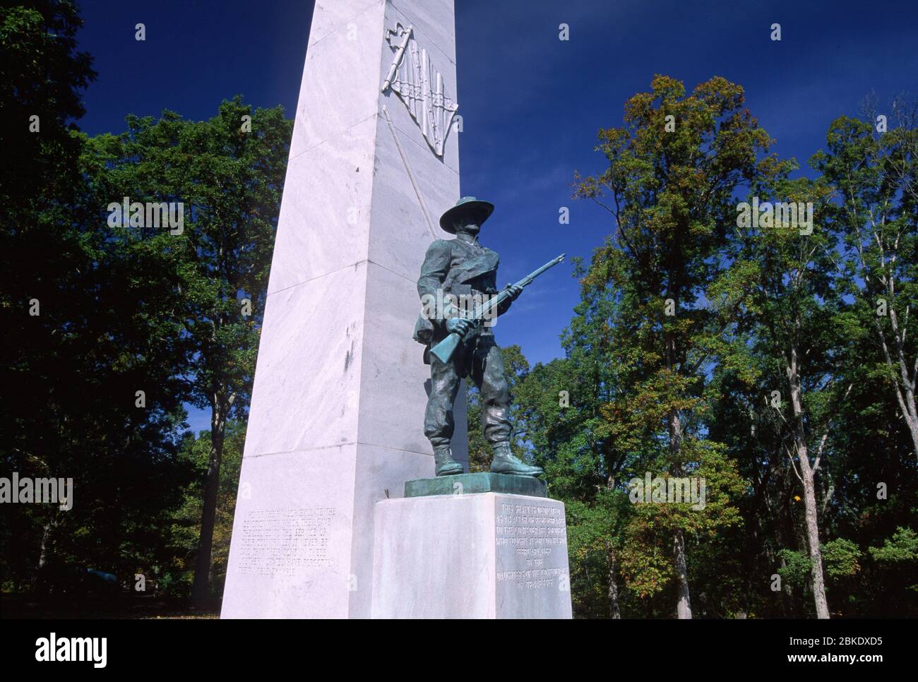 Confederate Monument, Fort Donelson National Battlefield, Tennessee Stock Photo