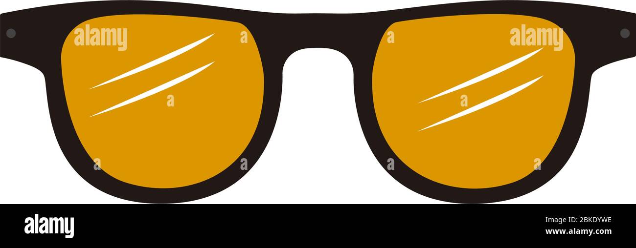 Isolated glasses icon over a white background - Vector illustration ...