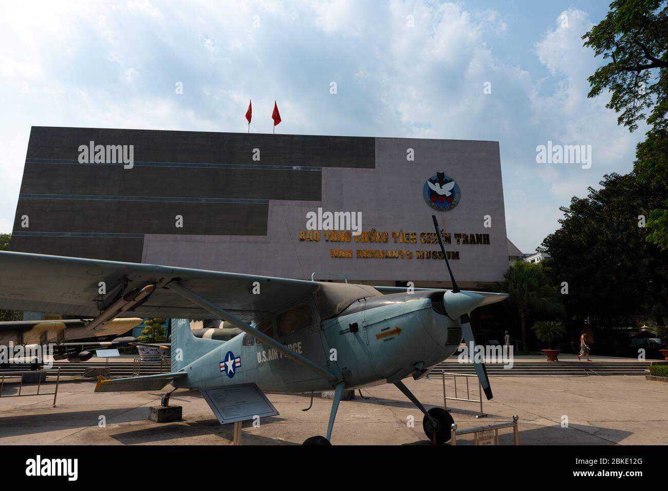 American plane in War remnants museum, Ho Chi Minh, Vietnam Stock Photo