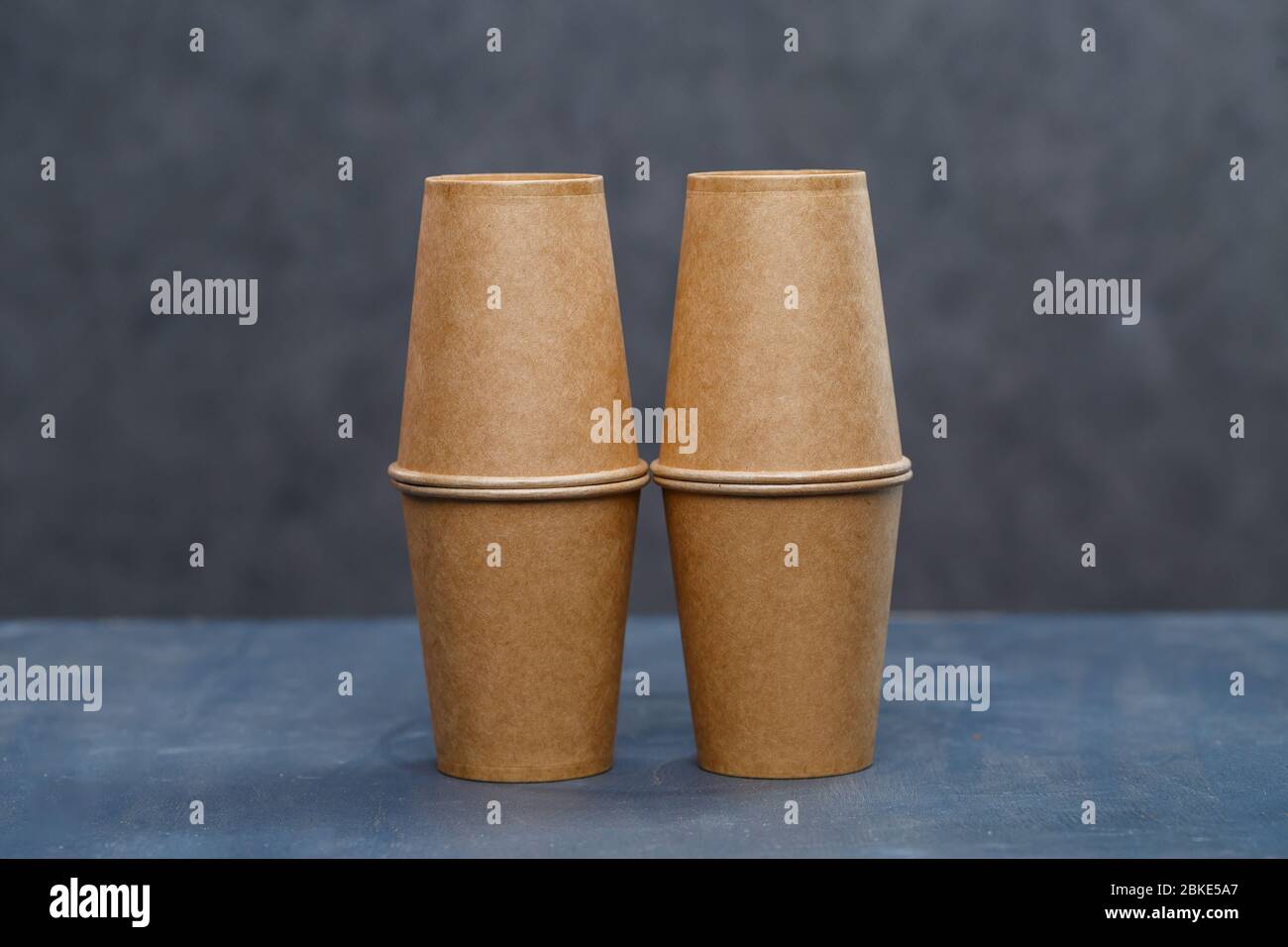 Paper cups for drinking, dishes. Disposable cardboard dishes made from