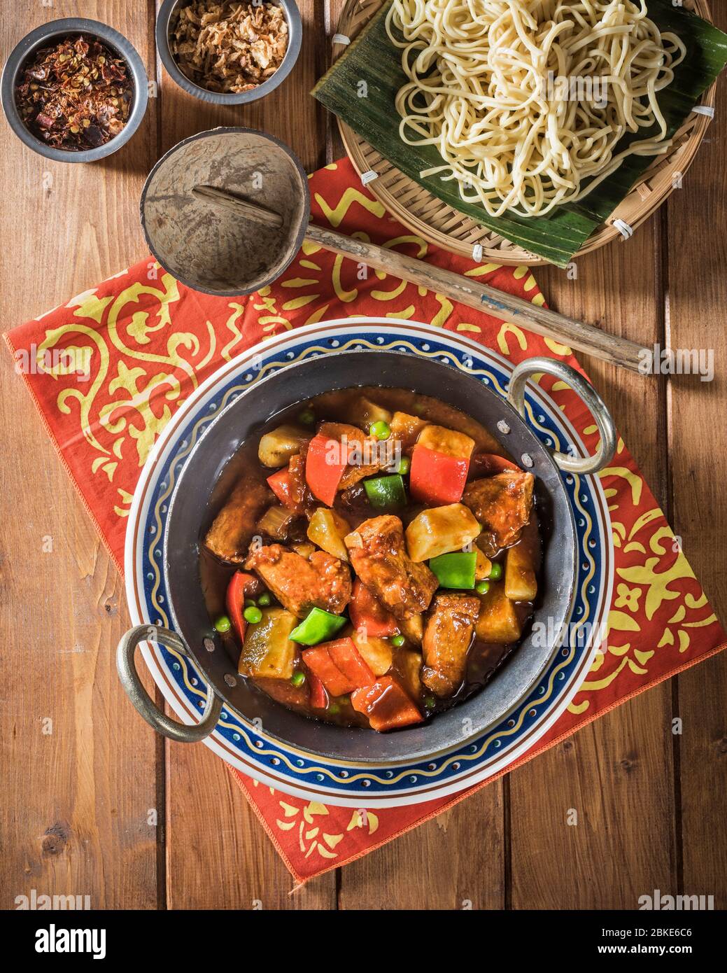 Pork Mechado. Filipino meat stew. Philippines Food Stock Photo - Alamy