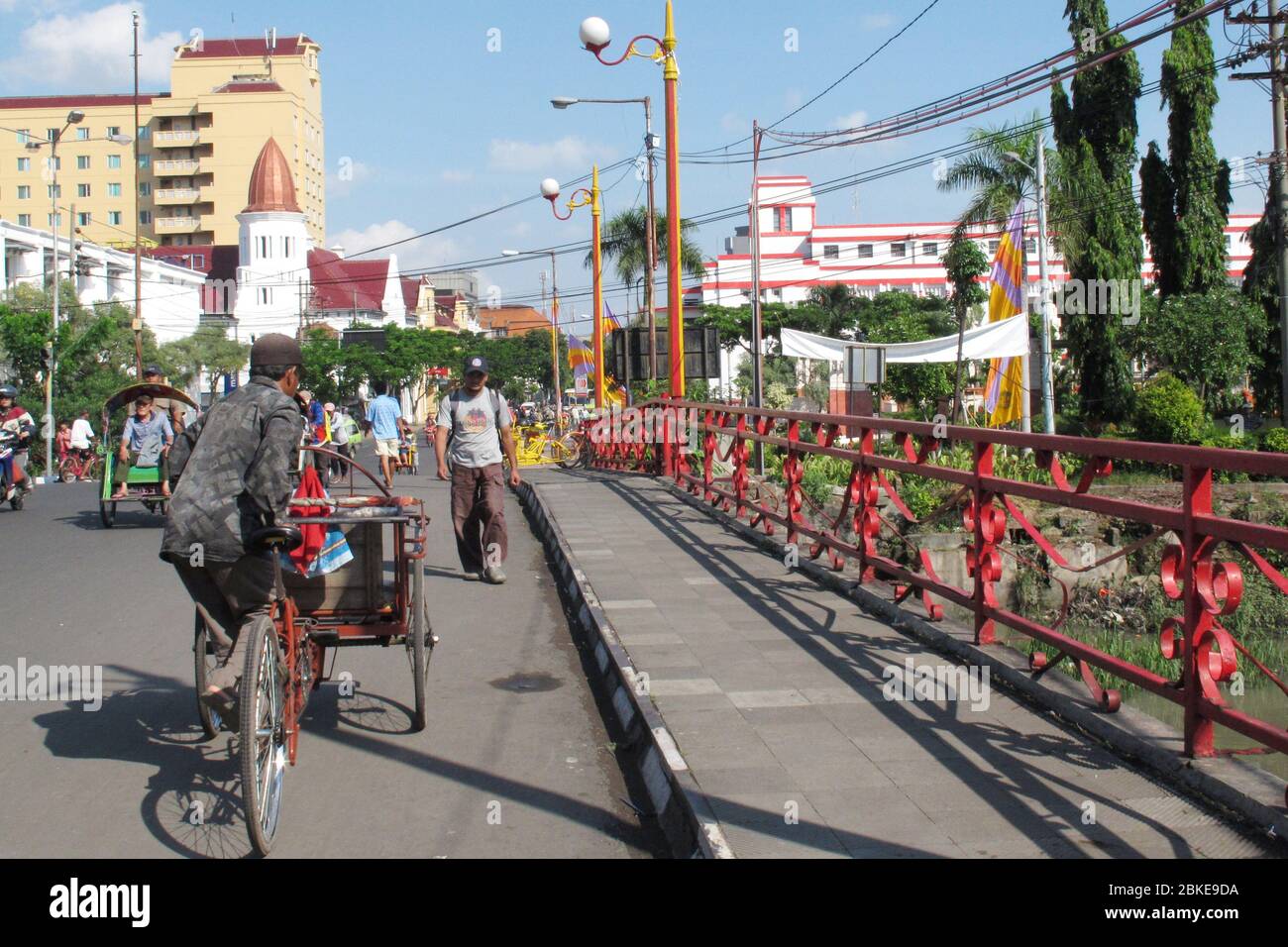 "JEMBATAN MERAH" or red bridge in Surabaya, the bridge which became the
