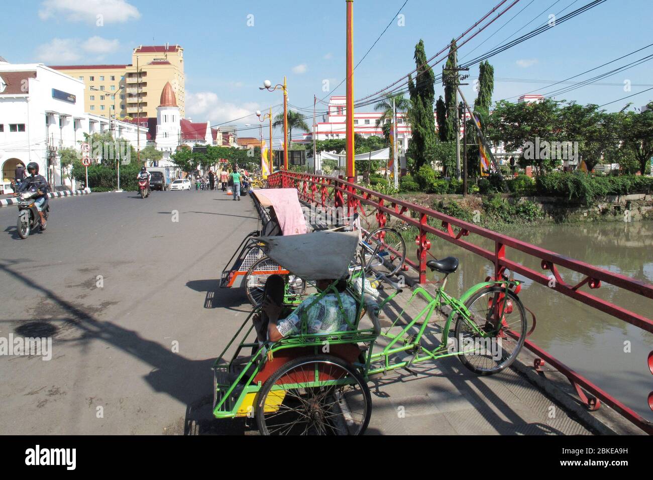 "JEMBATAN MERAH" or red bridge in Surabaya, the bridge which became the