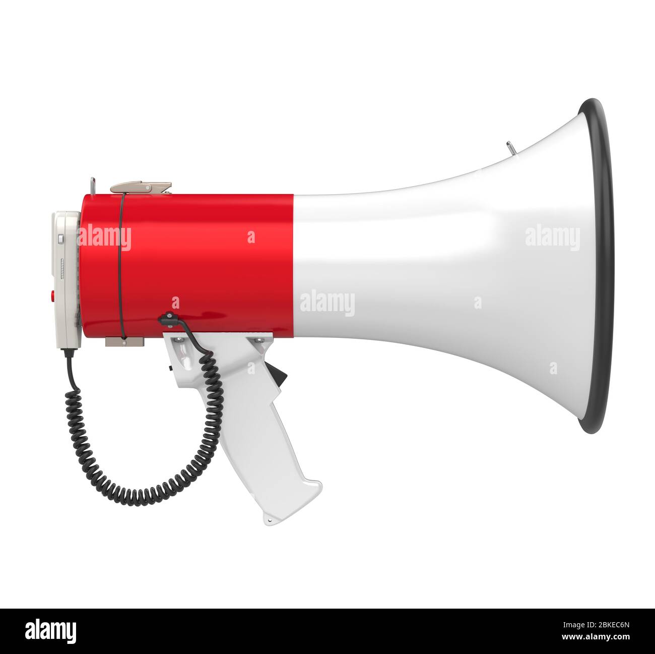 Red Megaphone Isolated Stock Photo Alamy
