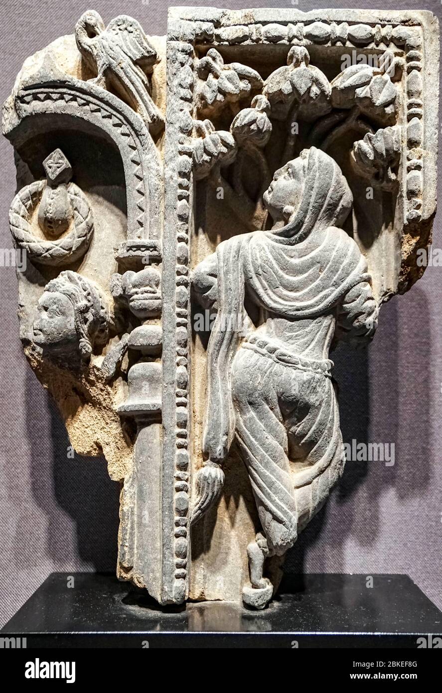Yakshini, hindu goddess, kushan dynasty, 2nd -3rd century Stock Photo