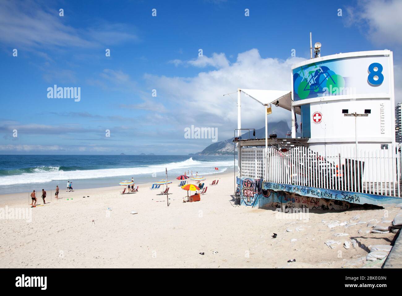 Lifeguard Station 8 on Ipanema Beach in Rio de Janeiro, Brazil Stock Photo  - Alamy