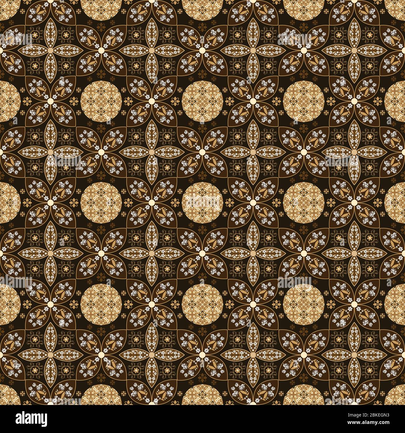Beautiful batik motifs with simple brown color design. Collection Stock ...