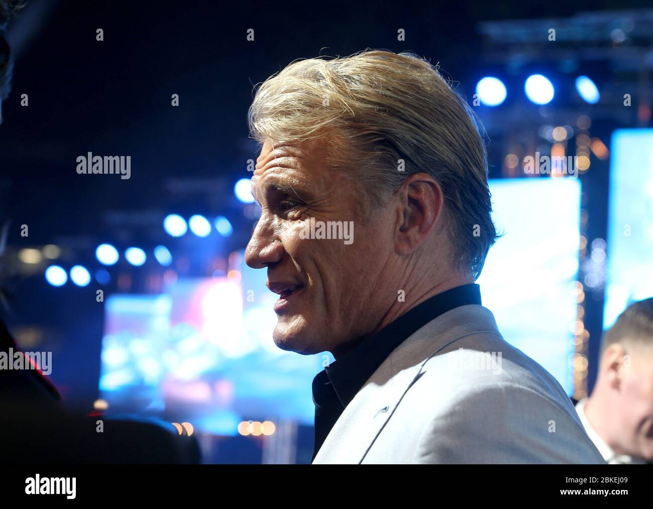 Dolph Lundgren attends the 'Aquaman' world premiere at Cineworld Leicester Square on November 26, 2018 in London,UK. Stock Photo