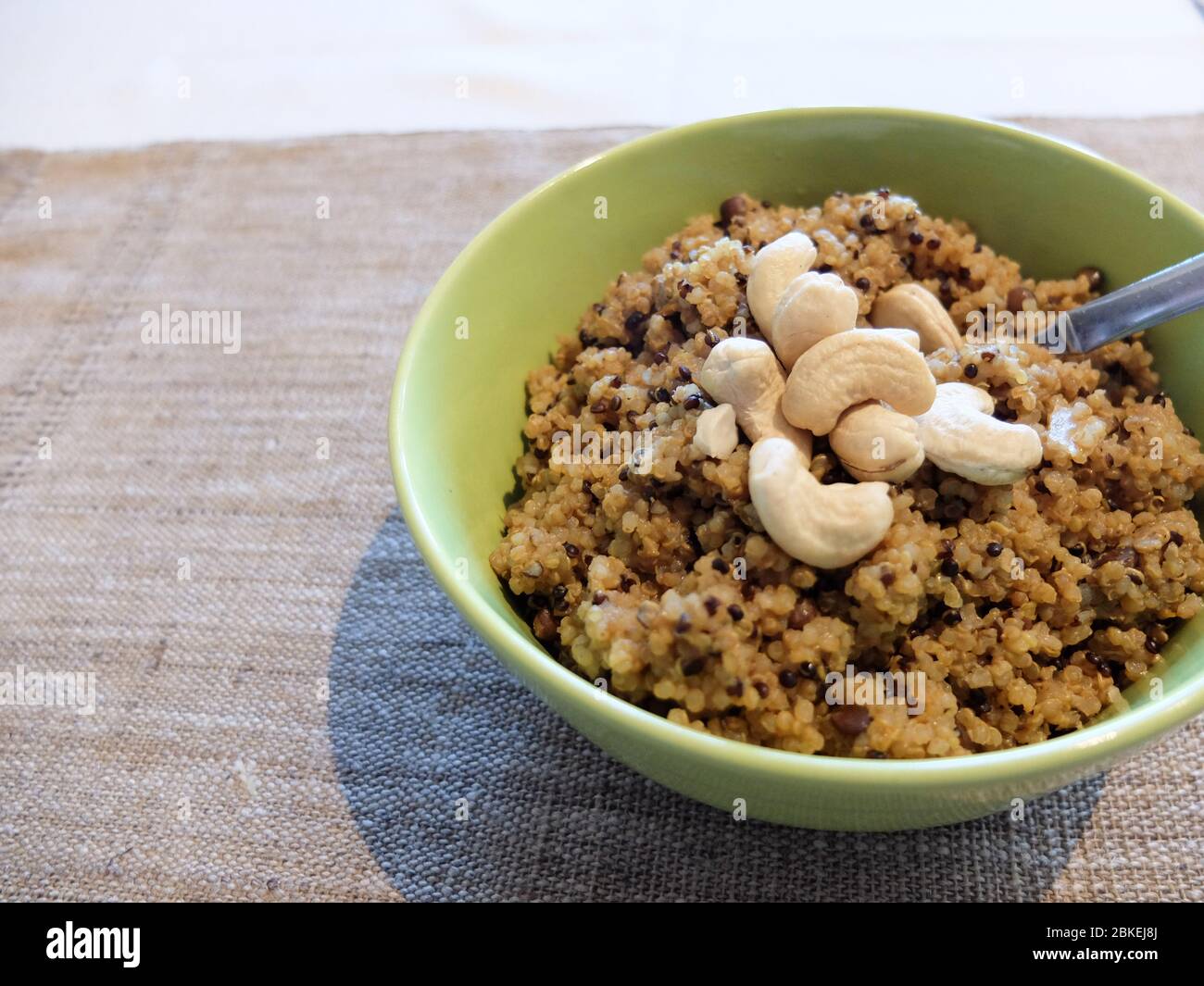 Vegetarian quinoa dish served in a bowl Stock Photo