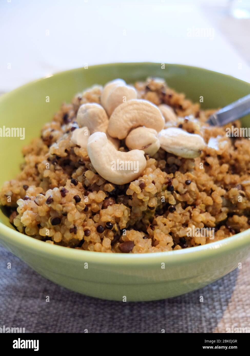 Vegetarian quinoa dish served in a bowl Stock Photo