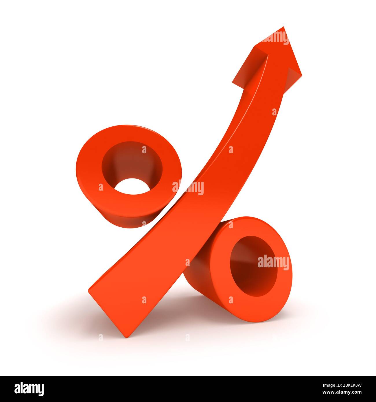 Growth Percentage Sign Isolated On White Stock Photo Alamy