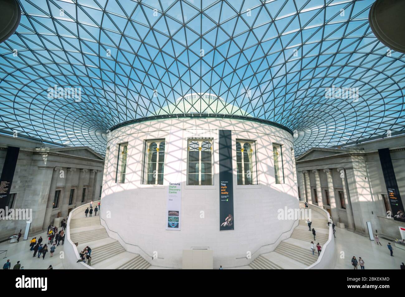 Queen Elizabeth II Great Court, British Museum, London, UK Stock Photo