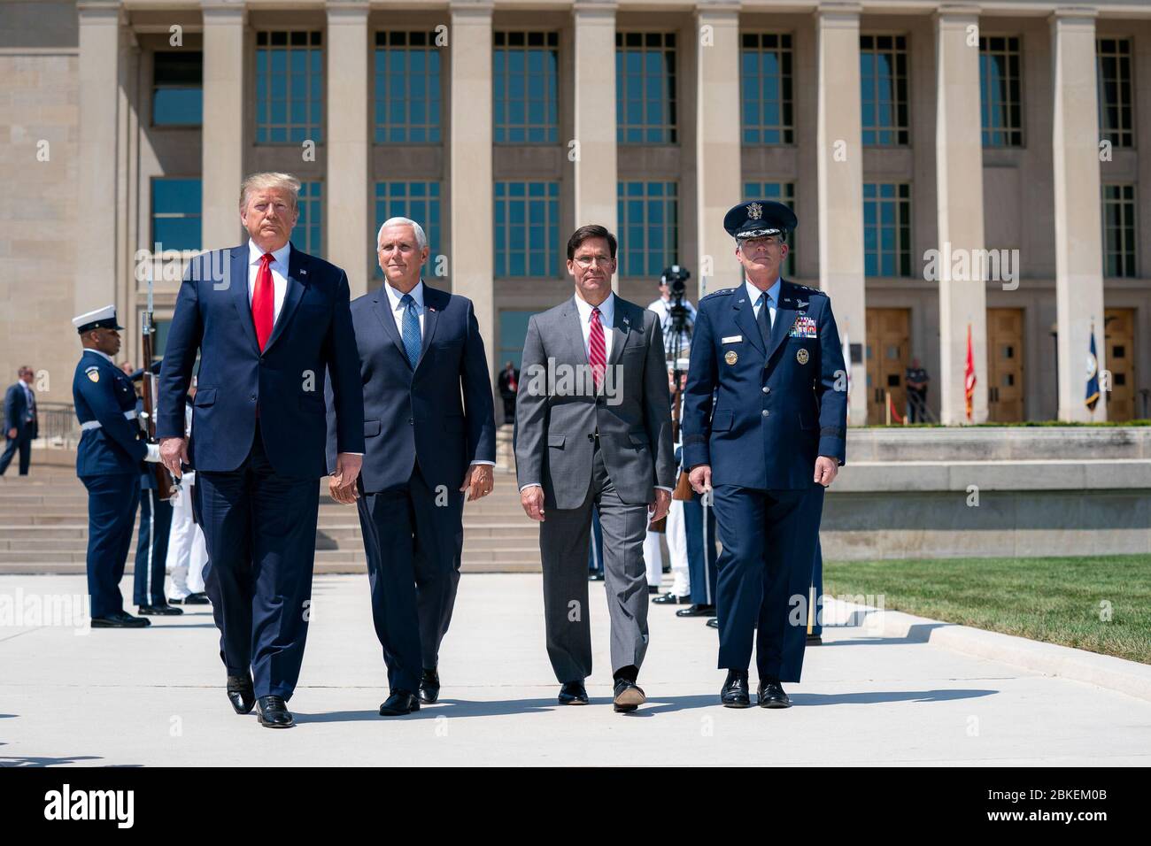 Full Honors Ceremony for Secretary of Defense Mark Esper Stock Photo