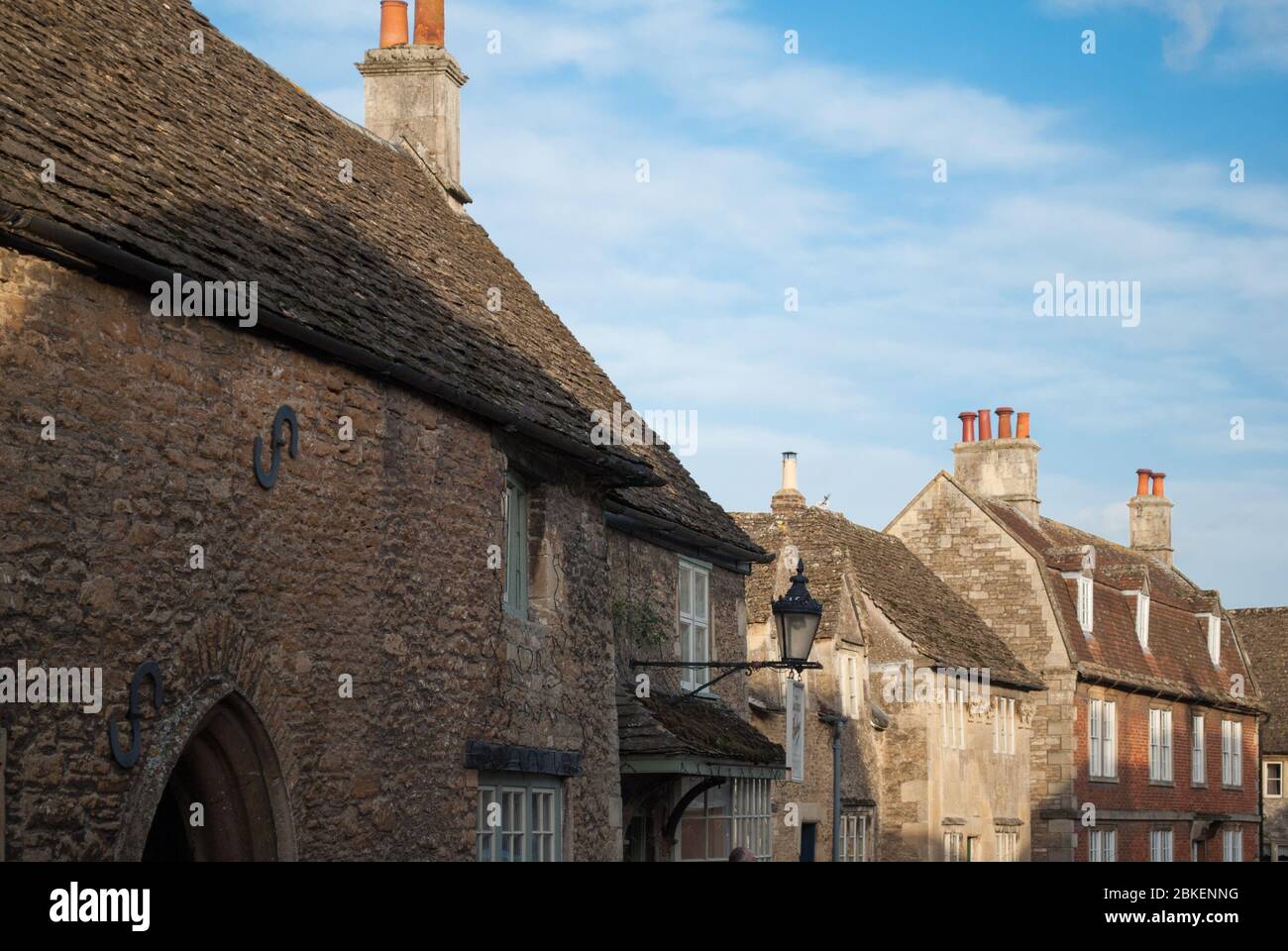 Conservation Heritage Preservation Old English Village Cotswolds Cotswold Stone Buildings Architecture Lacock Village Hither Way, Lacock, SN15 Stock Photo