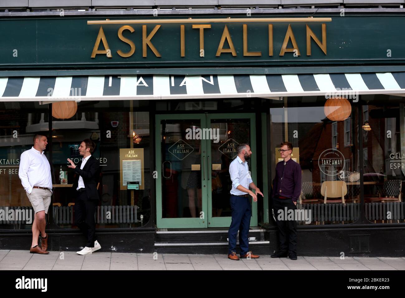 General view of Ask Italian in Lewes, East Sussex, UK. Stock Photo
