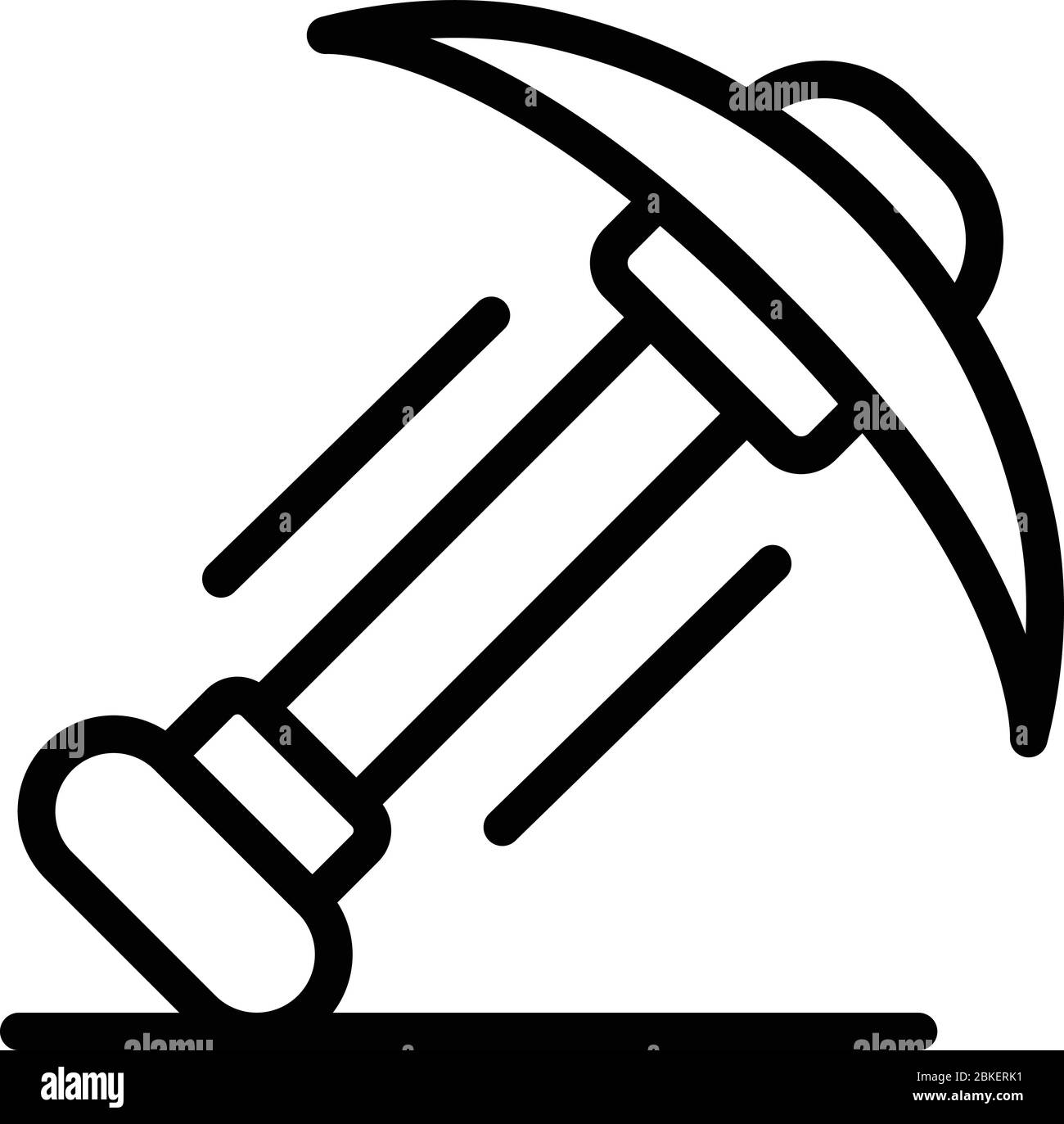 Pickaxe icon, outline style Stock Vector Image & Art Alamy