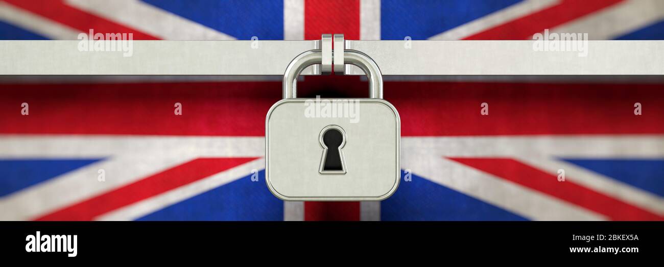 Lockdown, UK, Corona, Großbritannien, Shutdown, lock down, Coronavirus, Land, Shut down, United Kingdom, Haushaltssperre, Great Britain, social distan Stock Photo