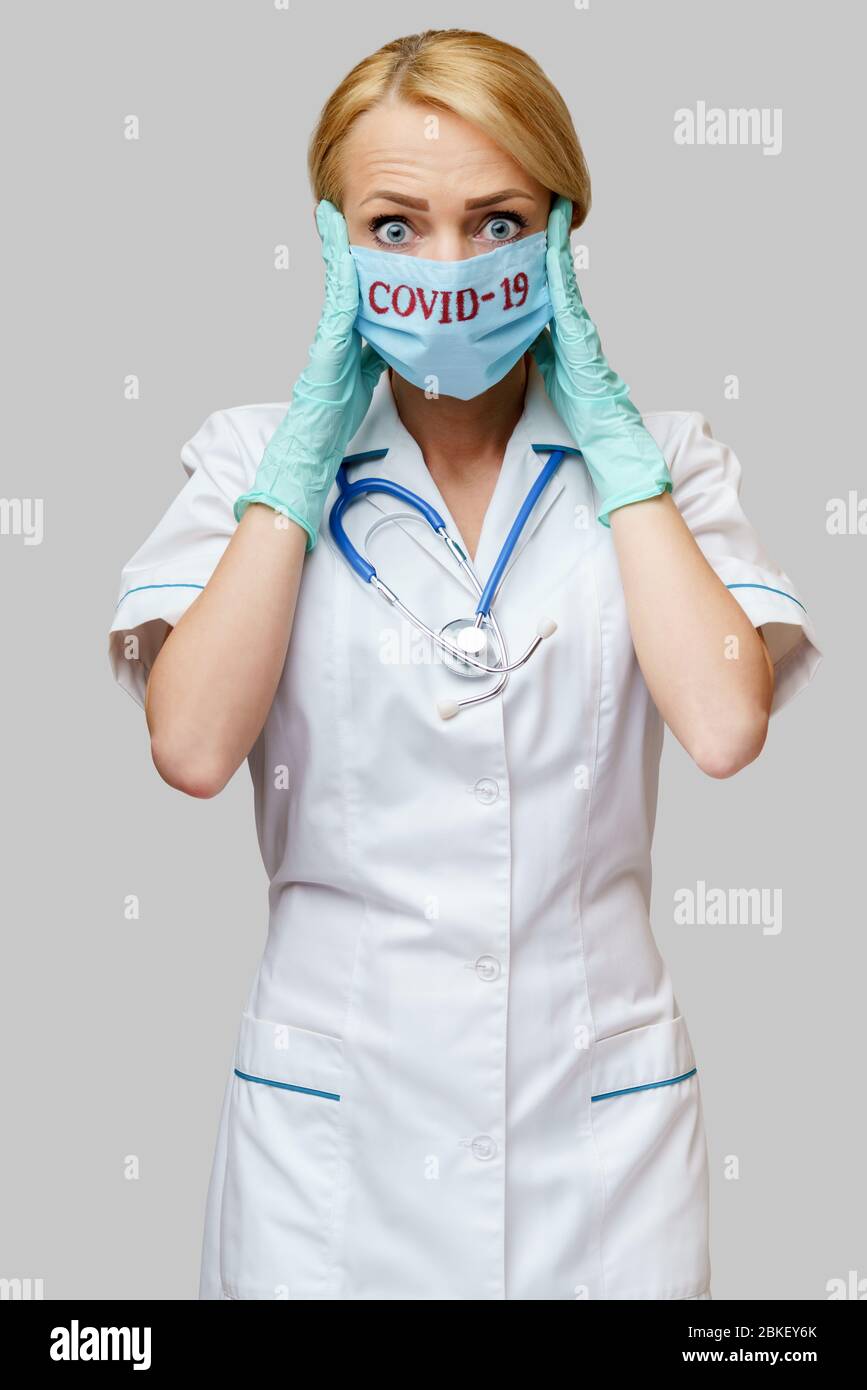 nurse rubber gloves