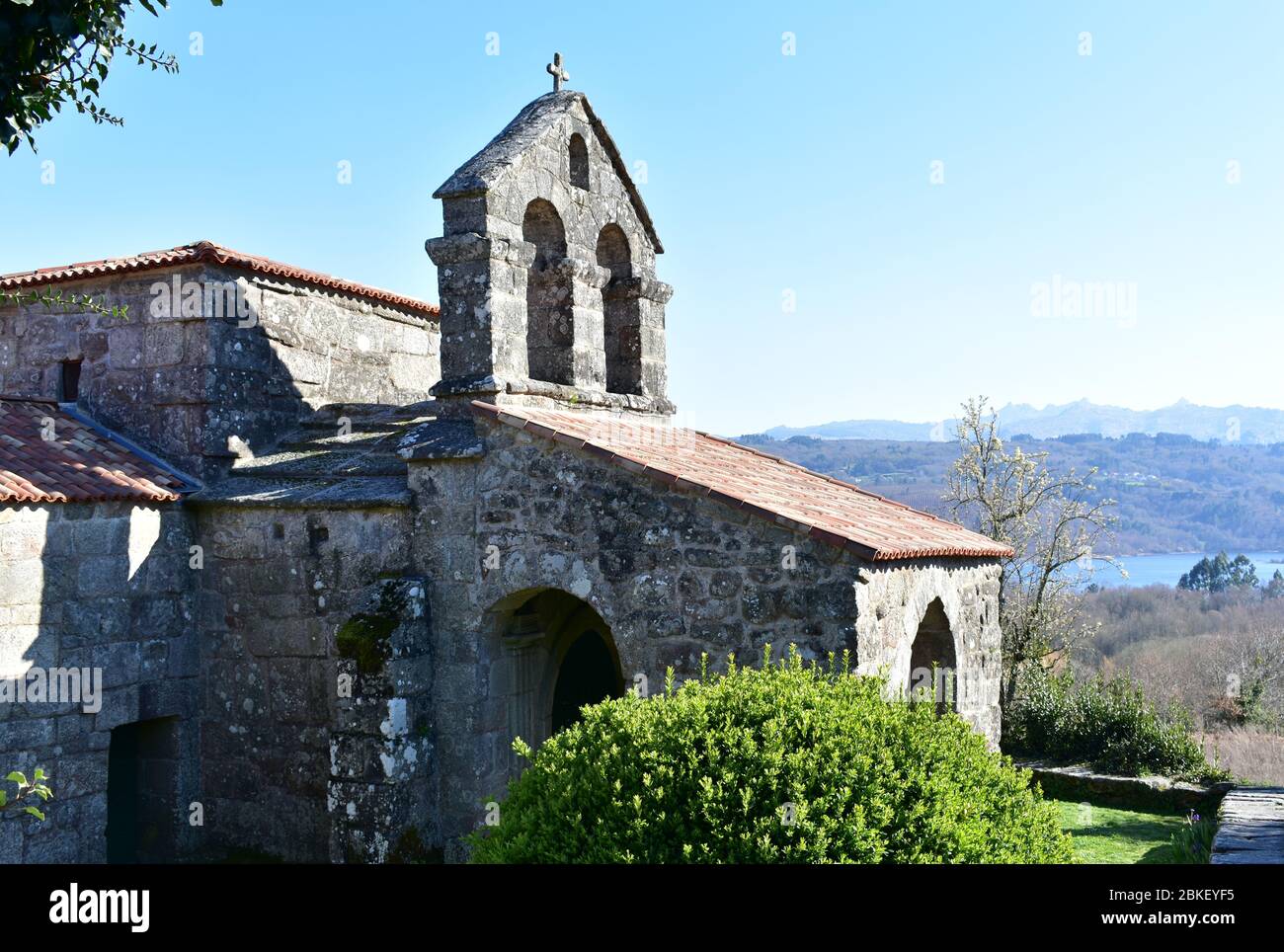 Visigothic pre Romanesque Landmark. Santa Comba de Bande medieval