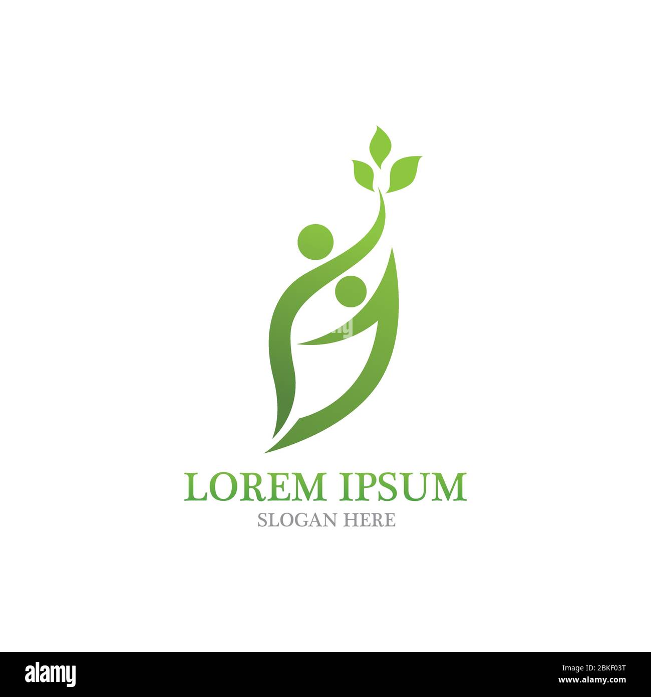 Leaf nature people health logo vector Stock Vector Image & Art - Alamy