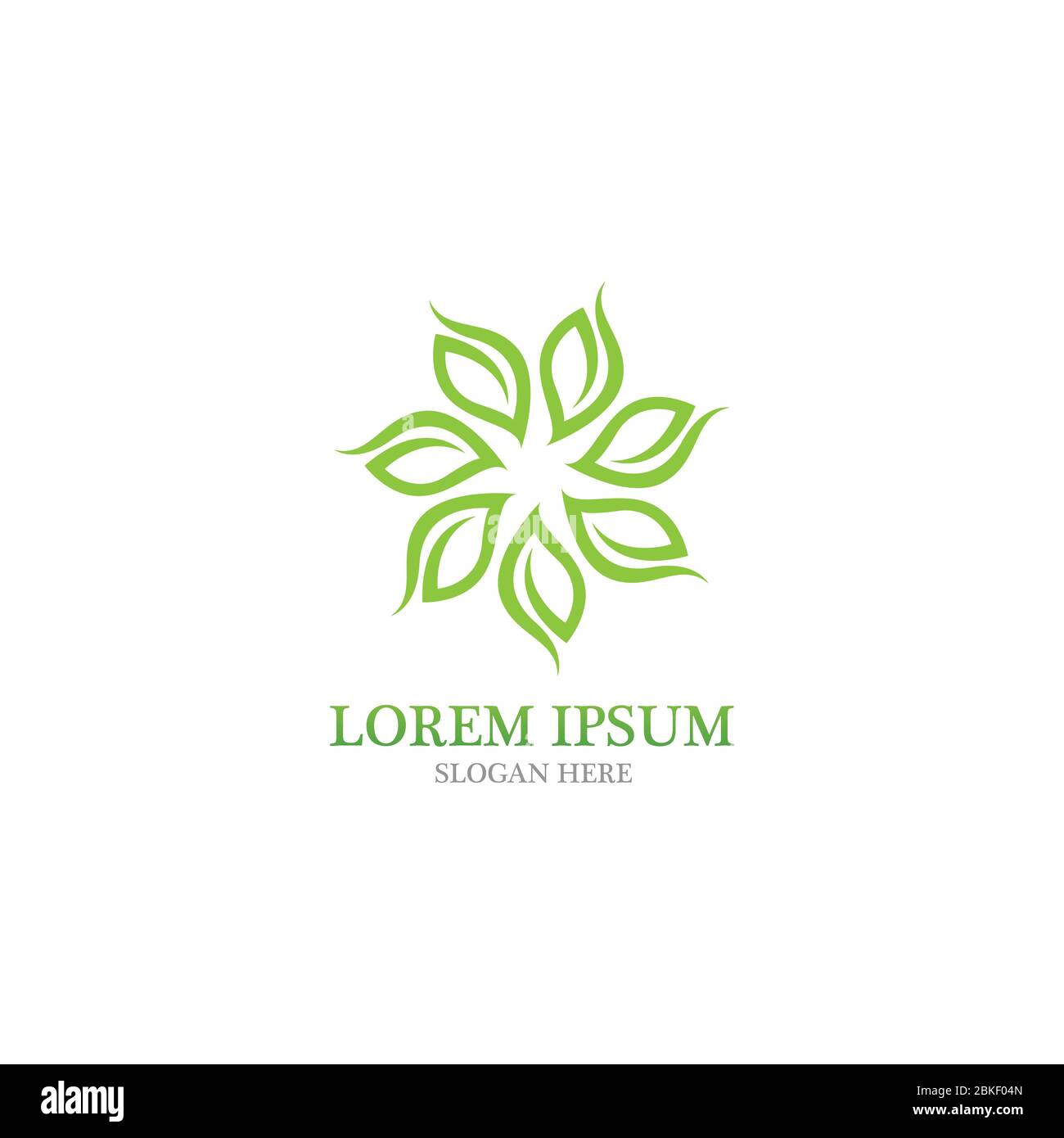 Leaf nature logo vector image Stock Vector Image & Art - Alamy